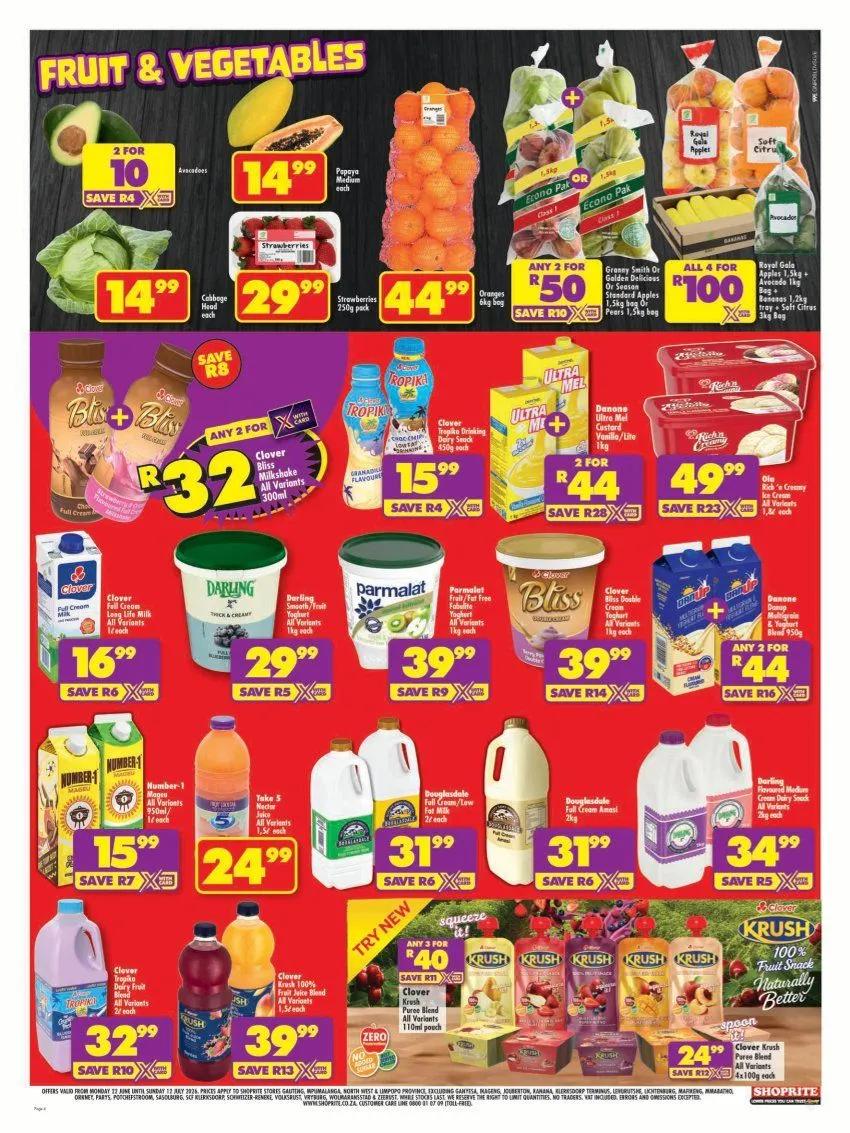 Shoprite Sales from 22 June to 12 July 2026 - Catalogue Page 4