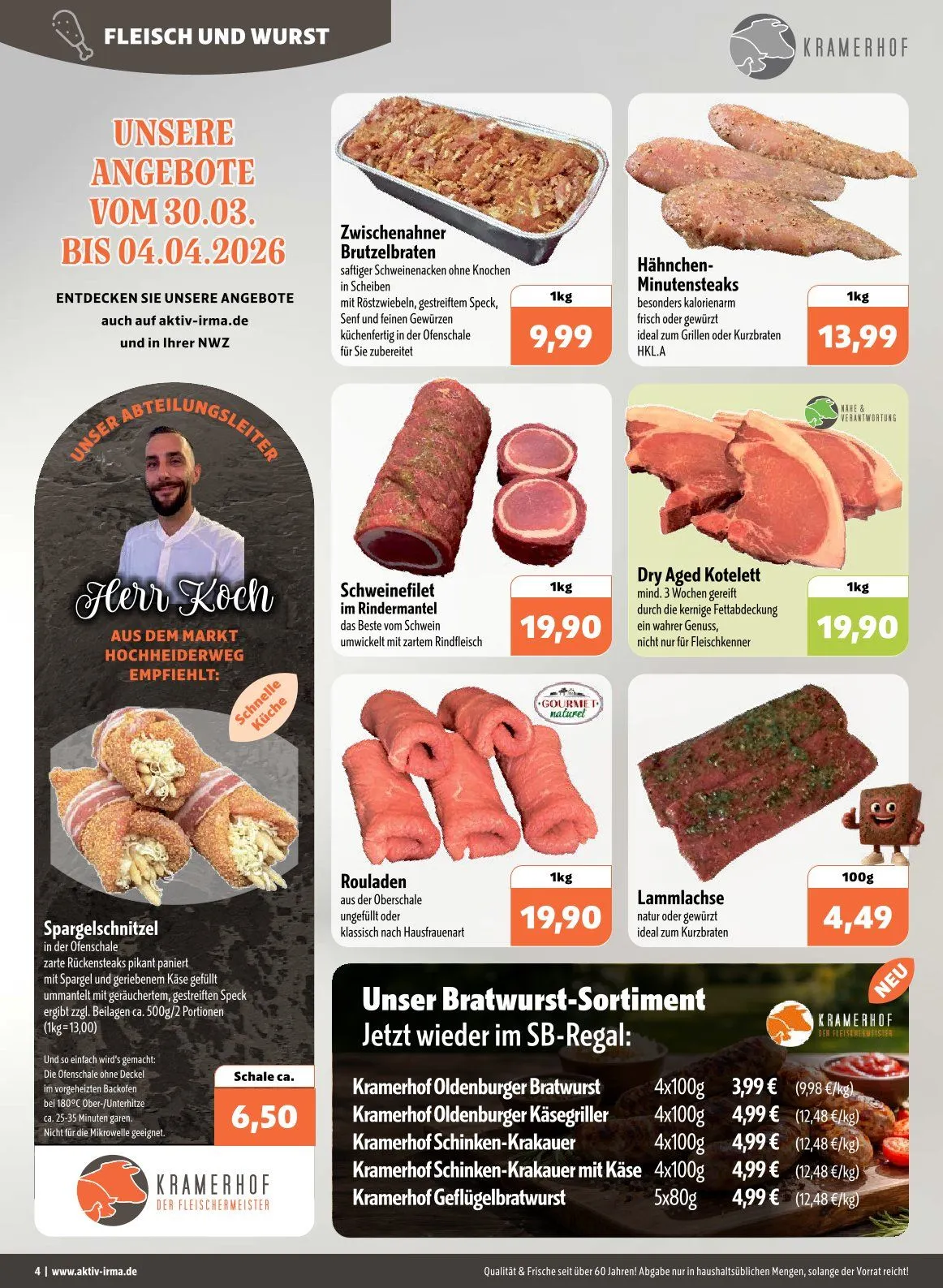  Aktiv Irma Angebote von 30. März bis 4. April 2026 - Prospekt seite 4