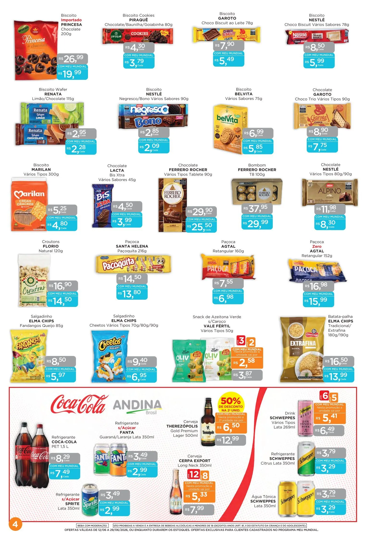 Encarte de Folhetos Supermercados Mundial 12 de junho até 29 de junho 2026 - Pagina 4