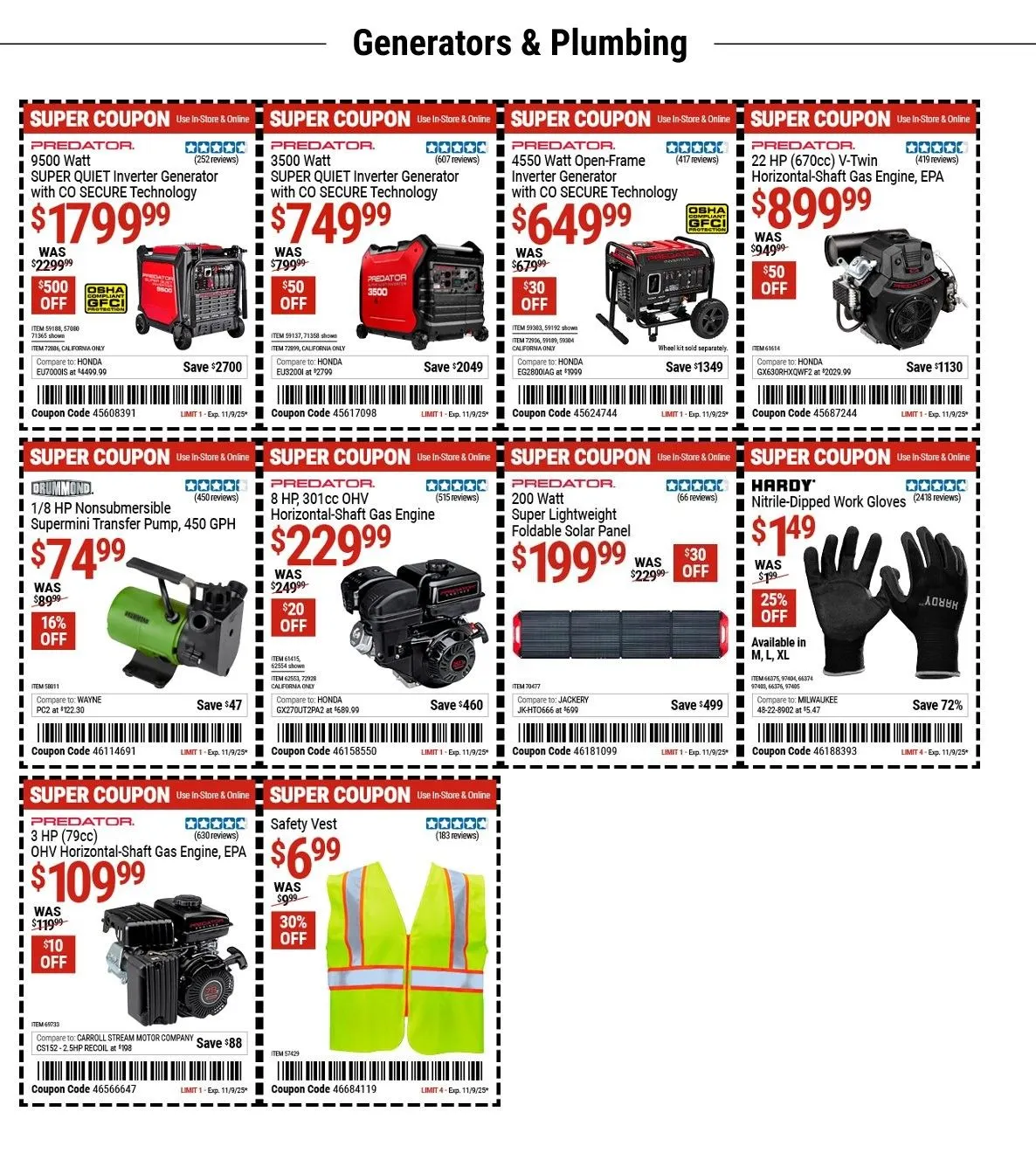Weekly ad Harbor Freight Sales from October 28 to November 9 2025 - Page 4