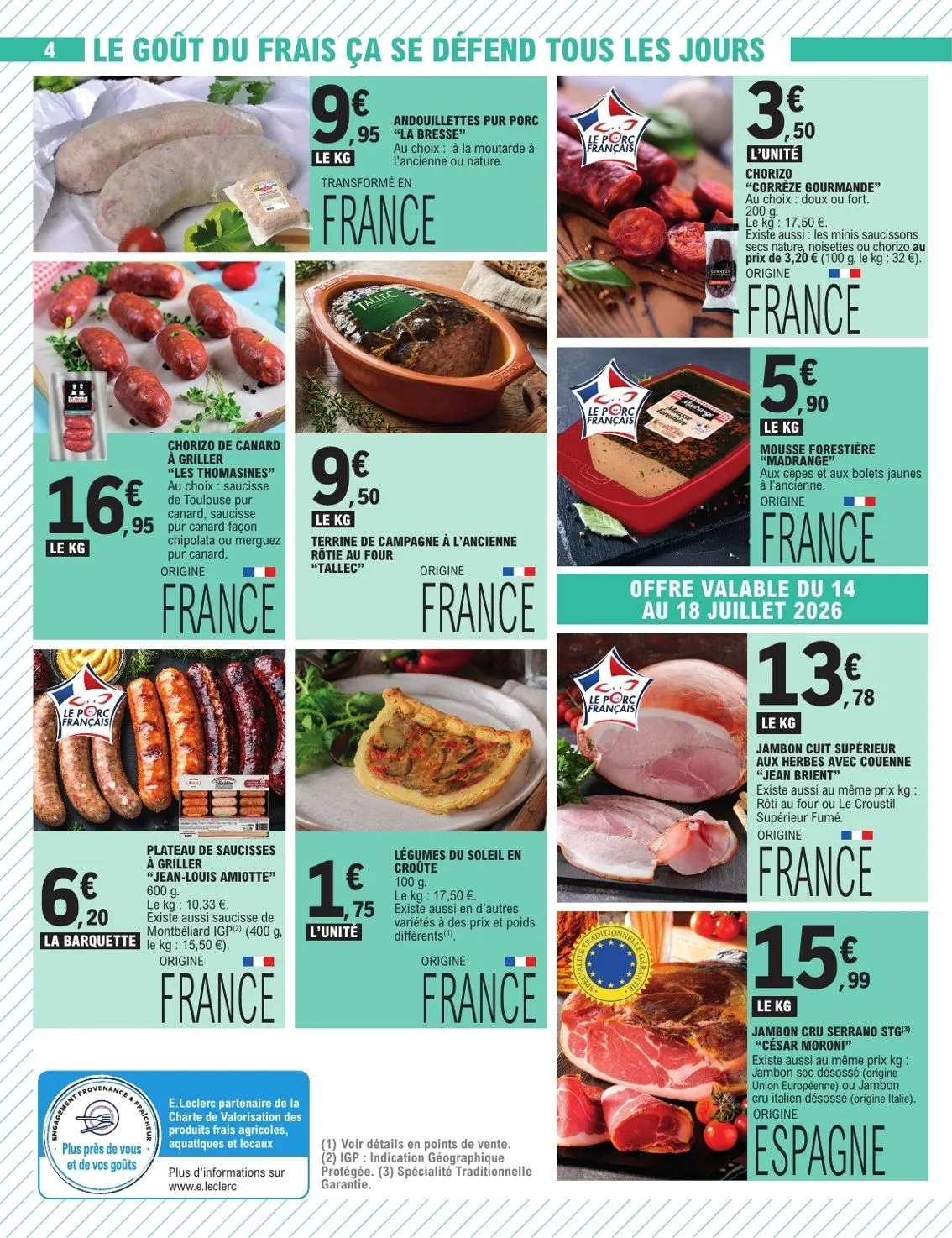 E.Leclerc Catalogue du 14 juillet au 25 juillet 2026 - Catalogue page 4