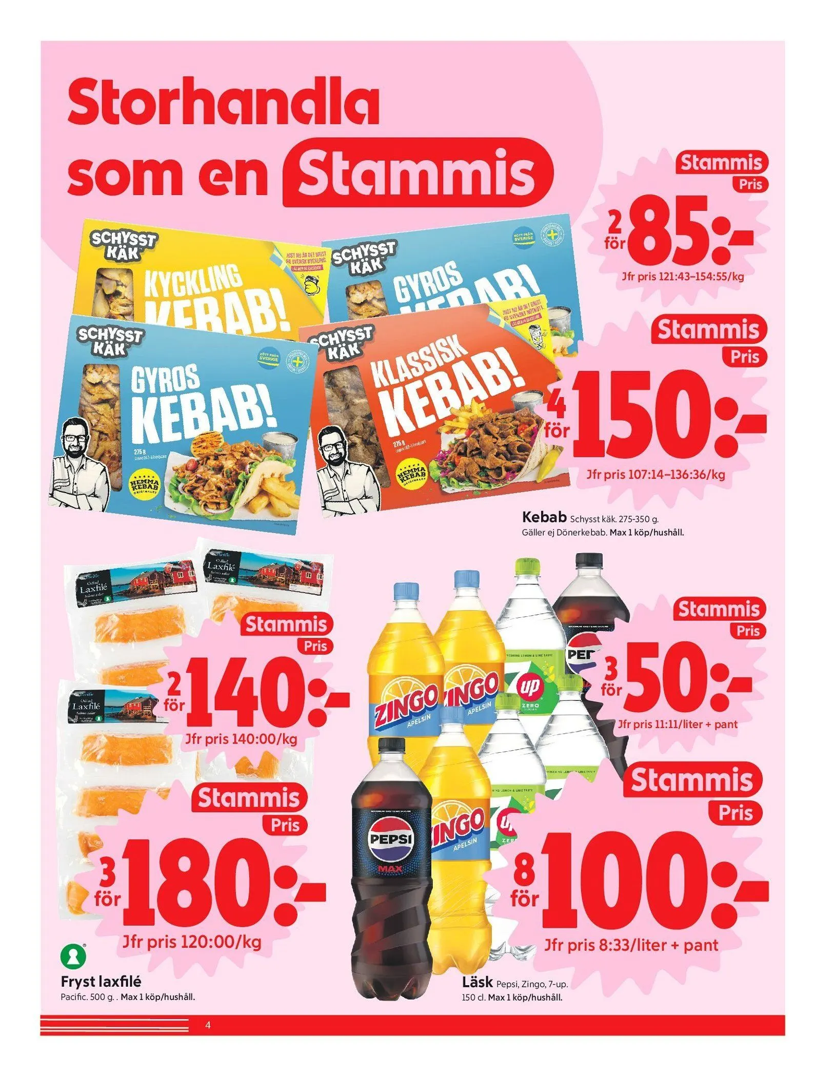 ICA erbjudanden från 22 juni till 28 juni 2026 - Reklamblad sidor 4