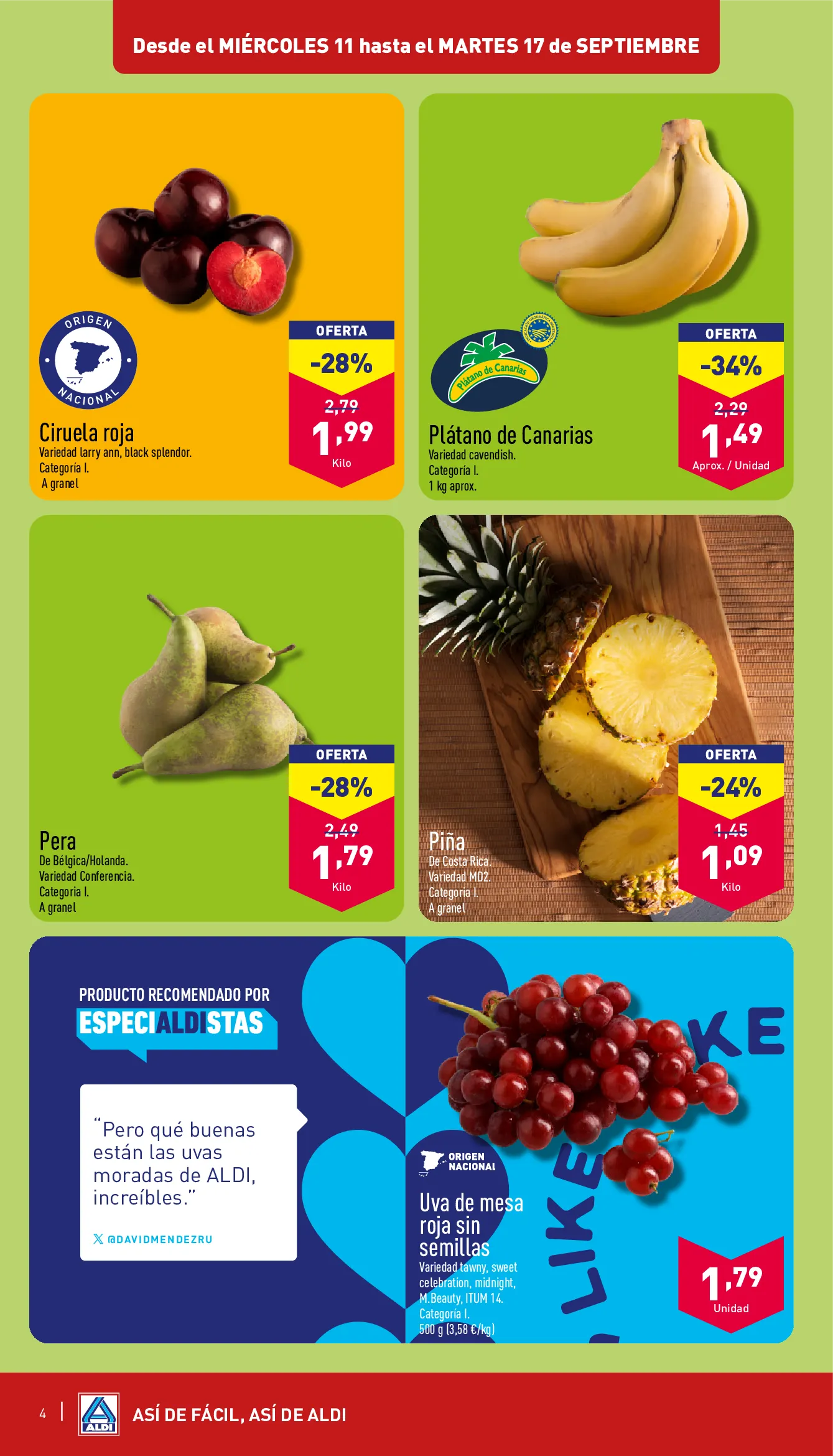 Catálogo de Aldi Ofertas 11 de septiembre al 17 de septiembre 2024 - Página 4