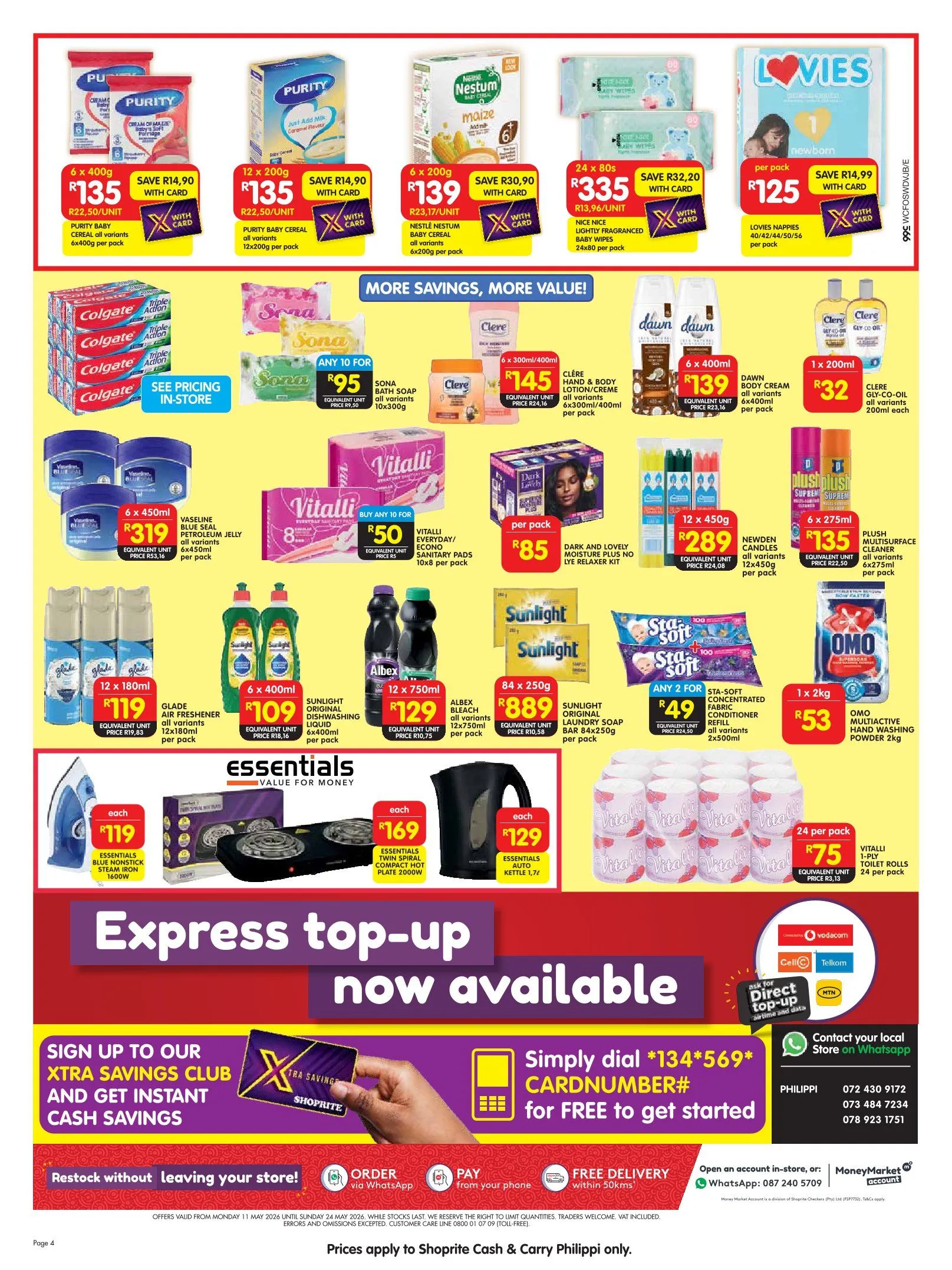  Shoprite Sales from 11 May to 24 May 2026 - Catalogue Page 4