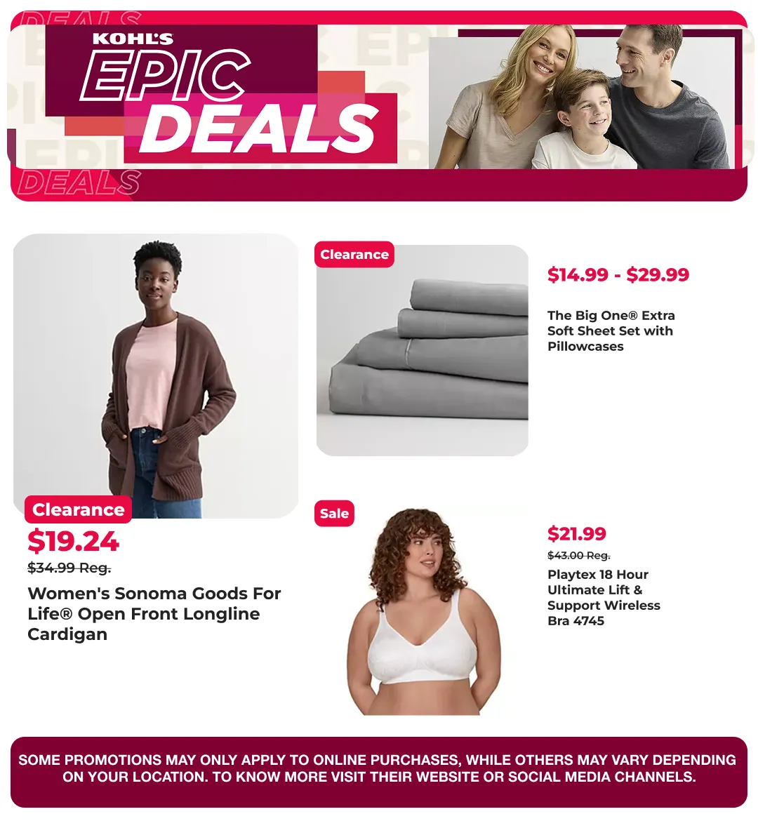Weekly promotion Kohl's Sales spanning from April 7 to April 27 2026 - Page 4 for Catalogue 365