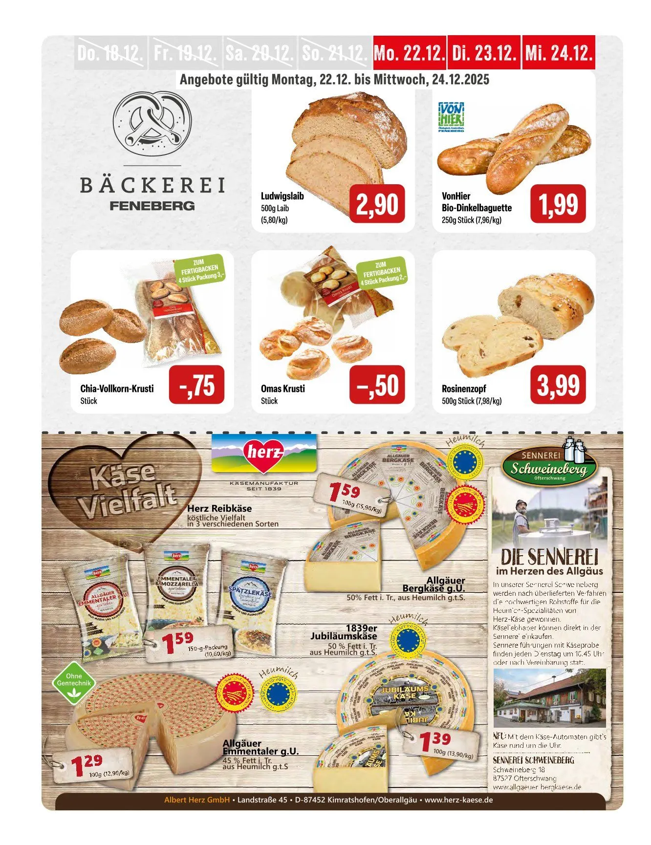 Feneberg Angebote von 18. Dezember bis 24. Dezember 2025 - Prospekt seite 4