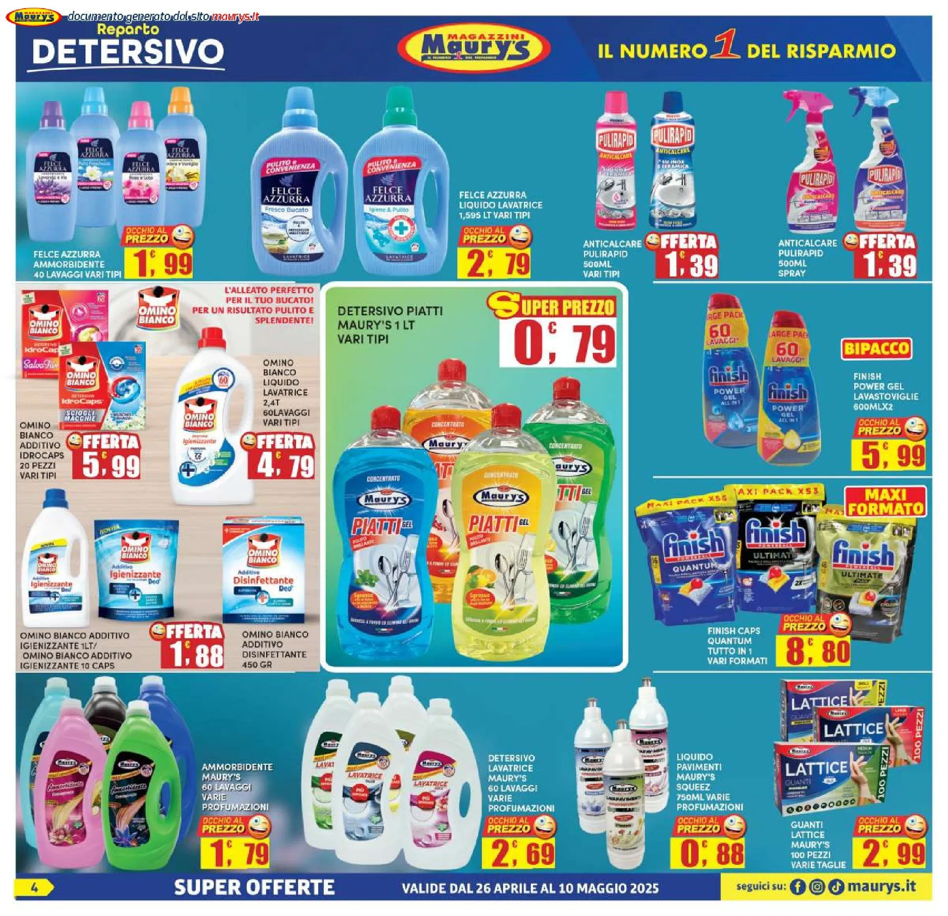Volantini Maury's da 26 aprile a 11 maggio di 2025 - Pagina del volantino 4