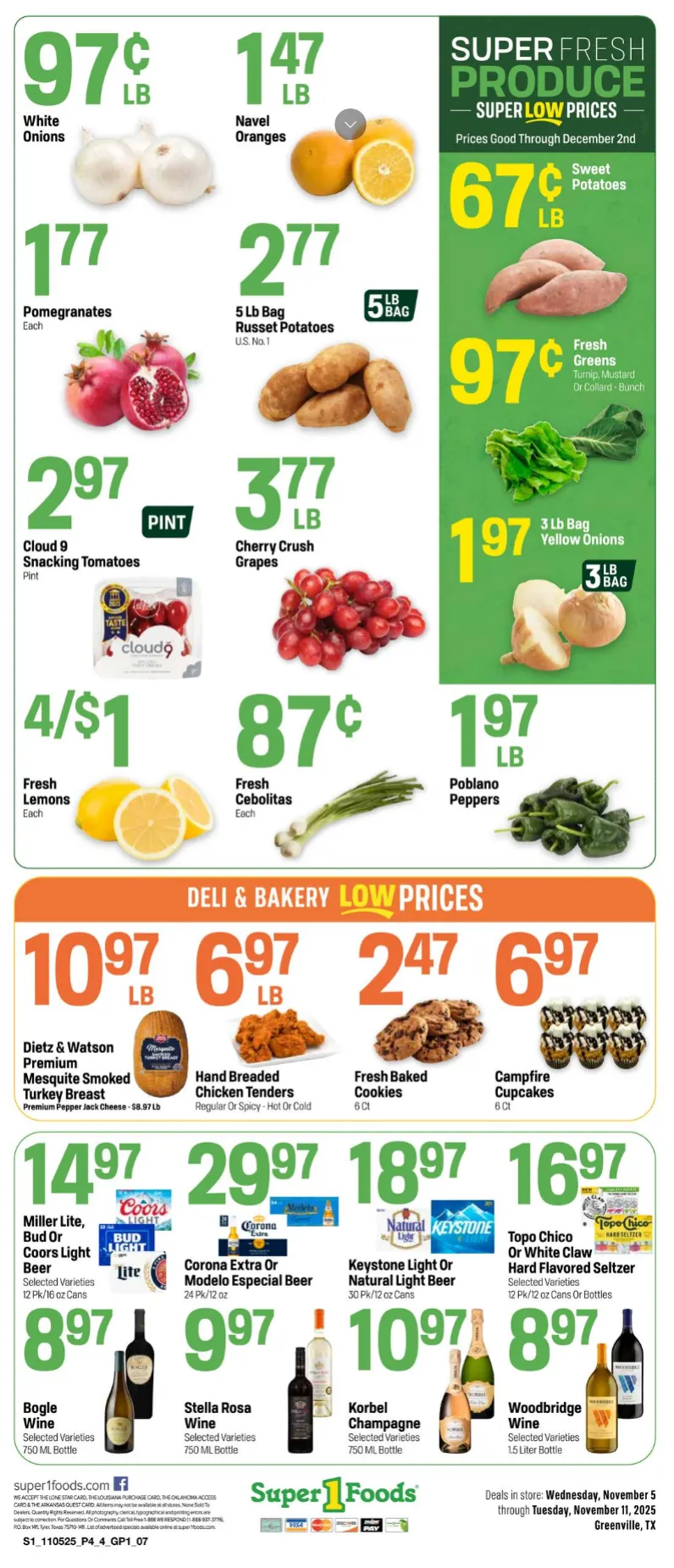Weekly ad Super 1 Foods Sales from November 5 to November 11 2025 - Page 4