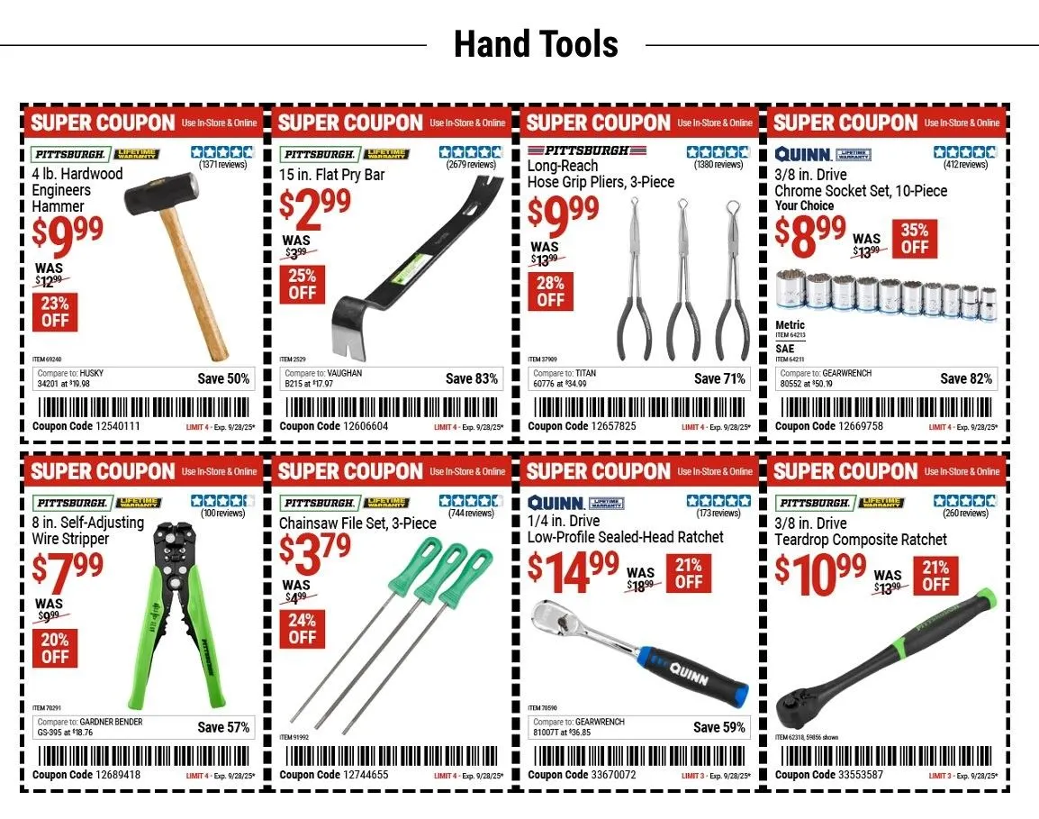 Weekly ad Harbor Freight  Sales from September 15 to September 28 2025 - Page 4