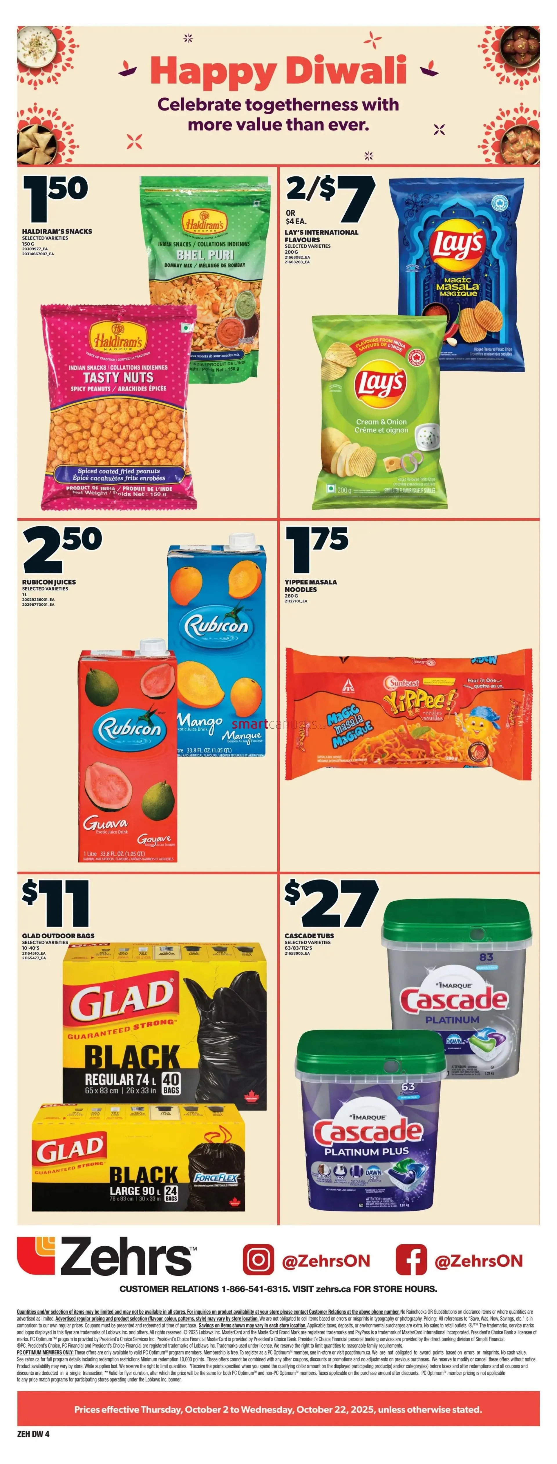 Zehrs Sales from October 1 to October 22 2025 - flyer page 4