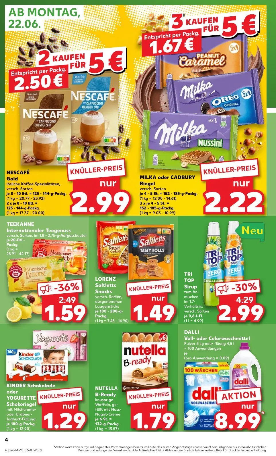 Kaufland Prospekte  von 22. Juni bis 24. Juni 2026 - Prospekt seite 4