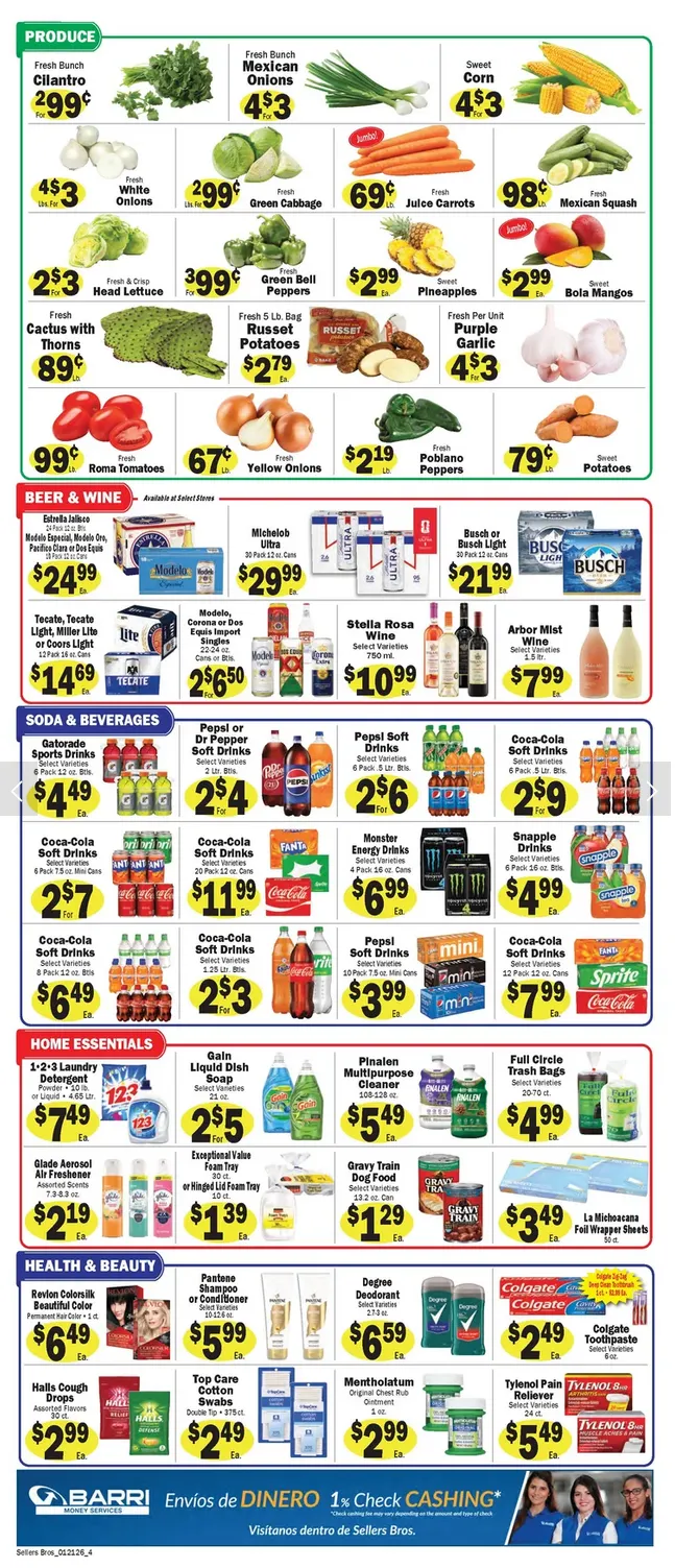 Weekly ad Sellers Bros Sales from January 21 to January 27 2026 - Page 4