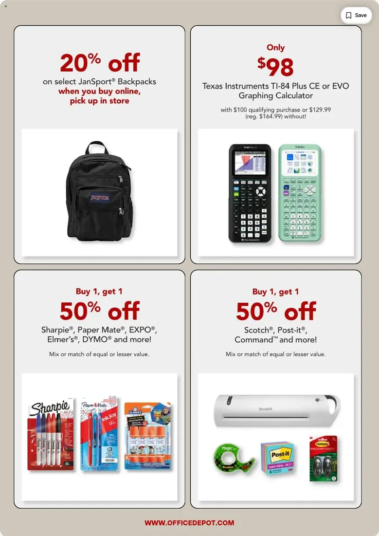 Weekly ad Office Depot Sales from July 7 to July 31 2026 - Page 4