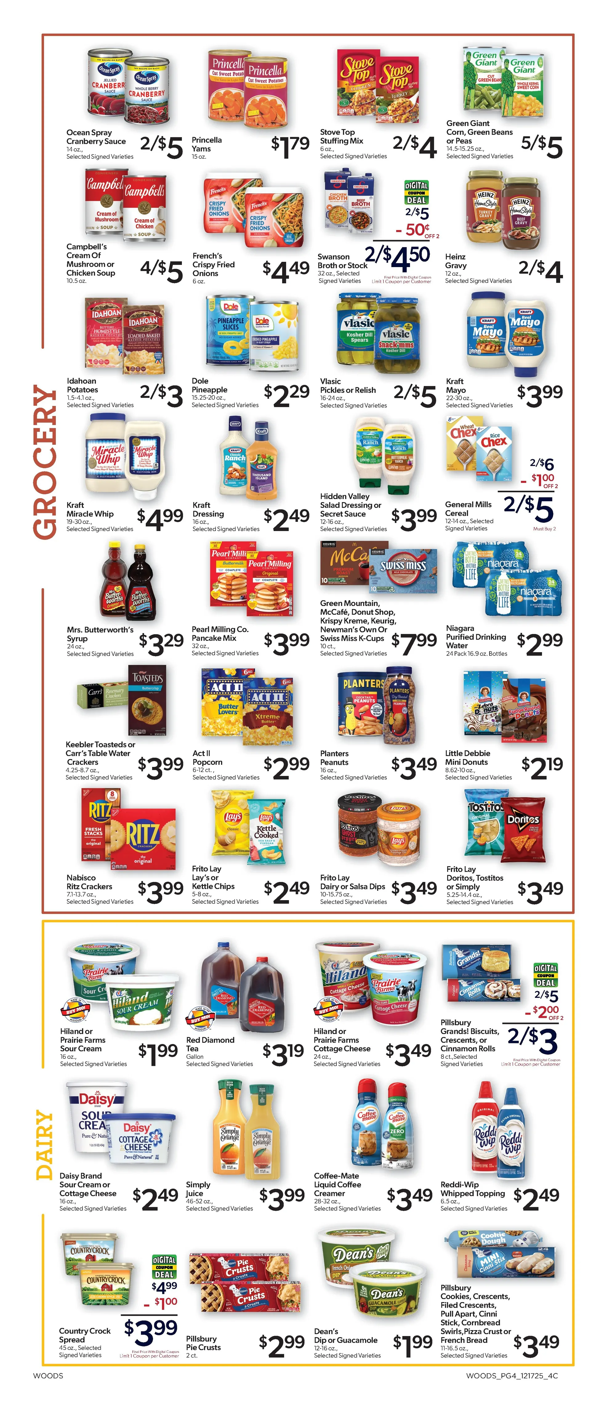 Weekly ad Woods Supermarket Sales from December 17 to December 31 2025 - Page 4