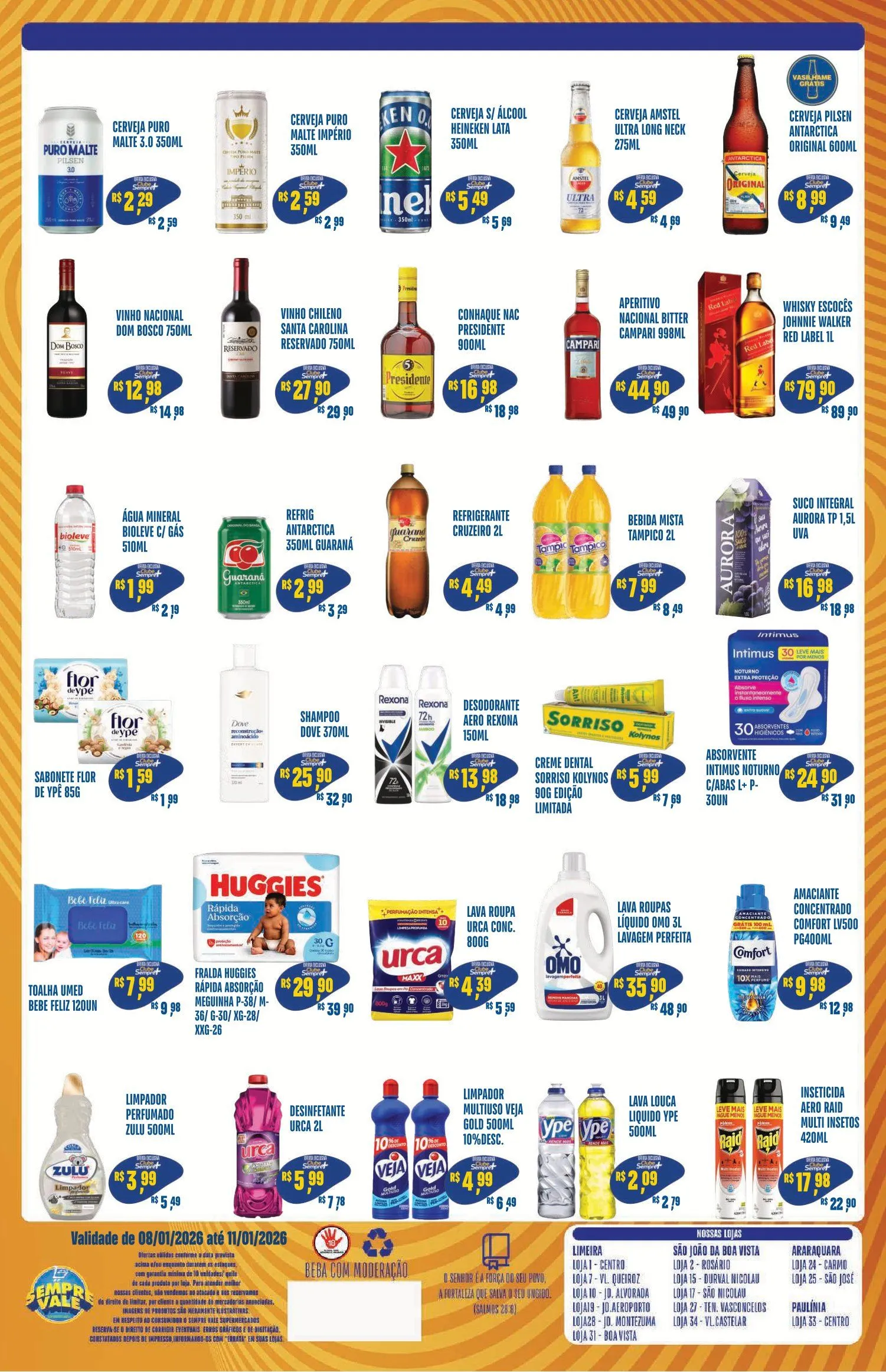 Encarte de  Folhetos Sempre Vale Supermercados 8 de janeiro até 11 de janeiro 2026 - Pagina 4
