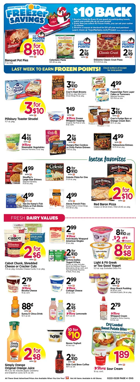 Weekly ad Tops Friendly Markets lSales from February 22 to February 28 2026 - Page 4