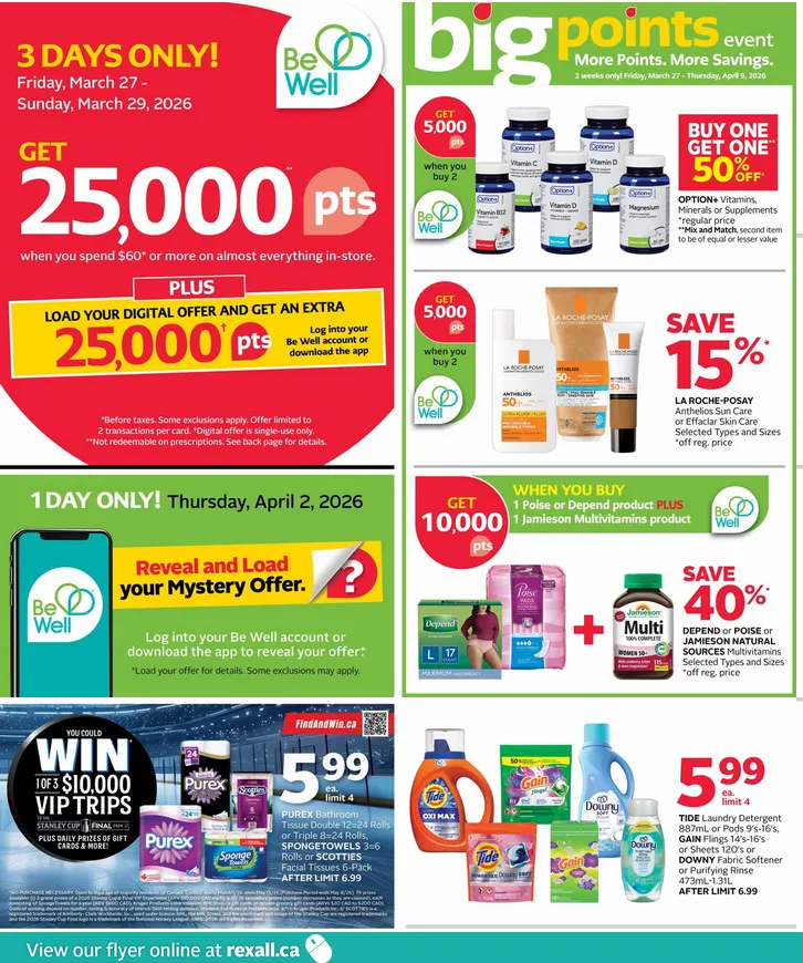 Rexall Sales from March 27 to April 2 2026 - flyer page 2
