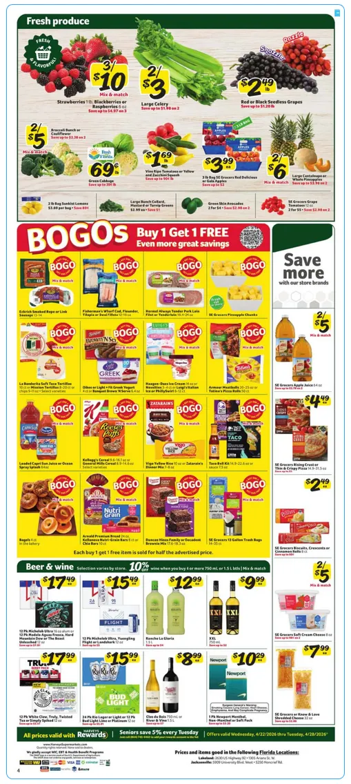 Weekly ad Harveys Supermarket Sales from April 22 to April 28 2026 - Page 4