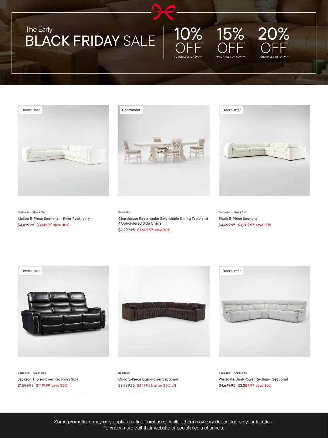 Weekly ad  Value City Furniture Sales from November 25 to December 6 2025 - Page 3