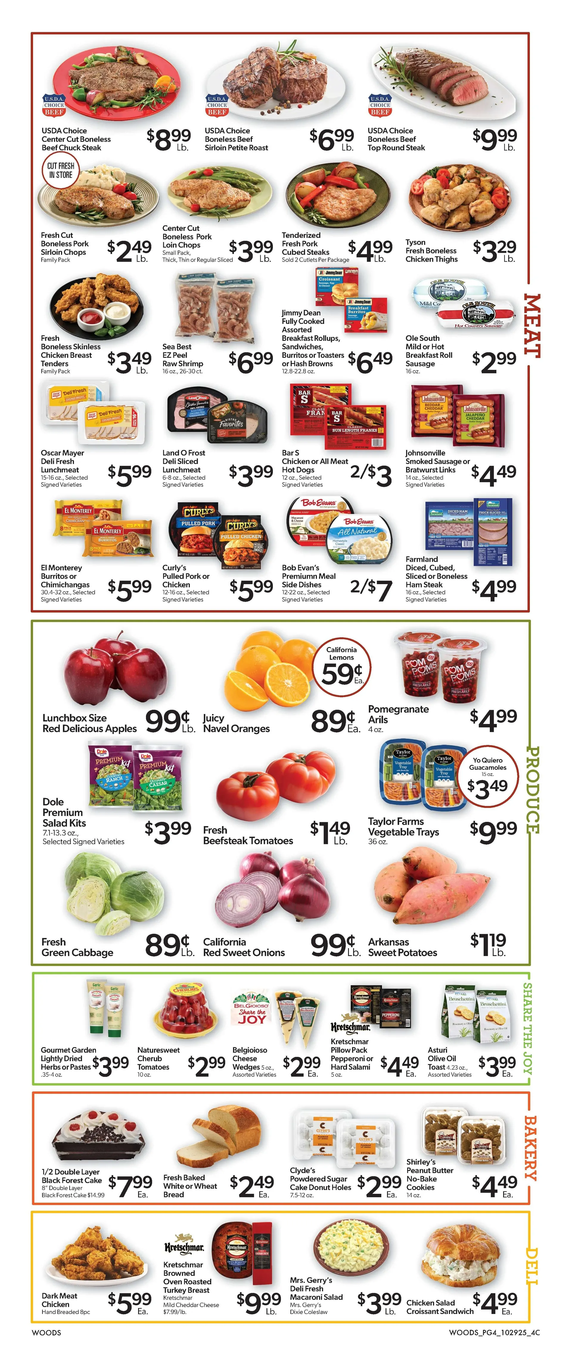 Weekly ad Woods Supermarket Sales from October 29 to November 4 2025 - Page 4