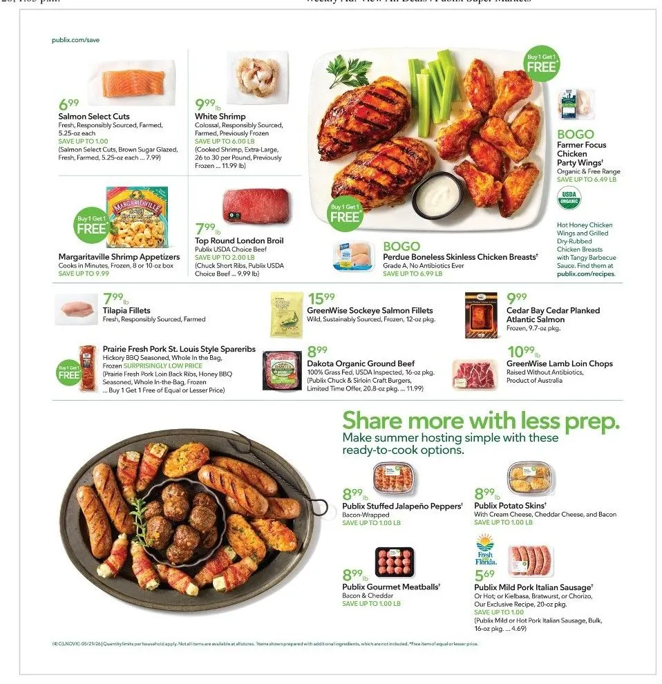 Weekly promotion Publix Sales spanning from May 20 to May 26 2026 - Page 4 for Catalogue 365