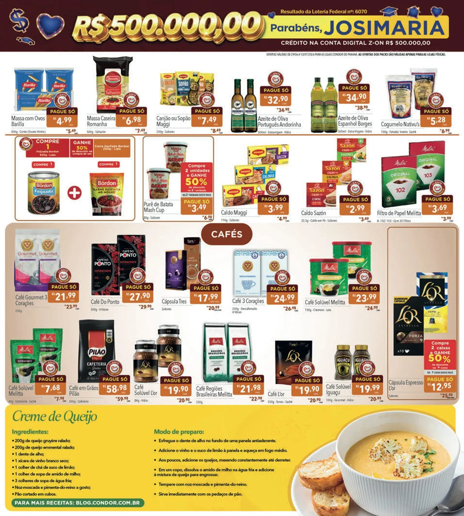Encarte de  Folhetos Supermercados Condor 29 de junho até 13 de julho 2026 - Pagina 4