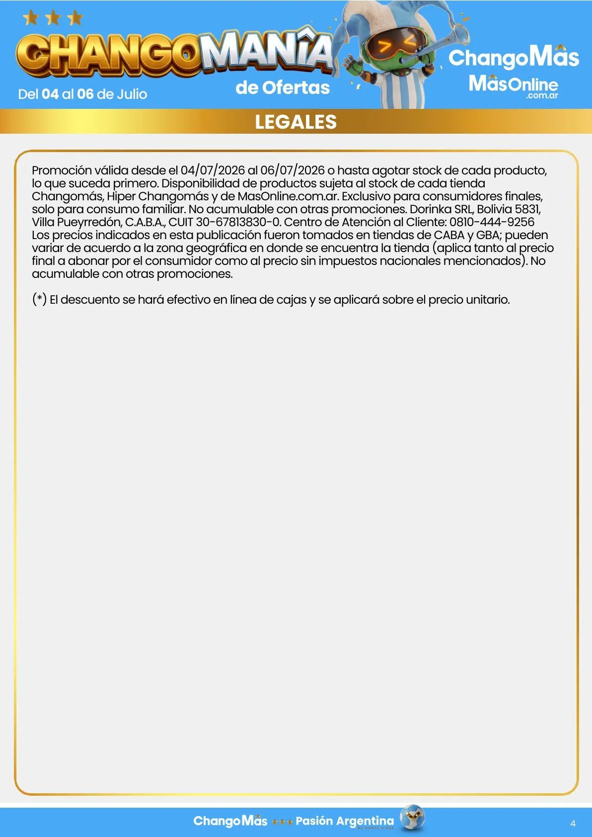 Ofertas de Changomas Ofertas 4 de julio al 6 de julio 2026 - Página 4 del catálogo