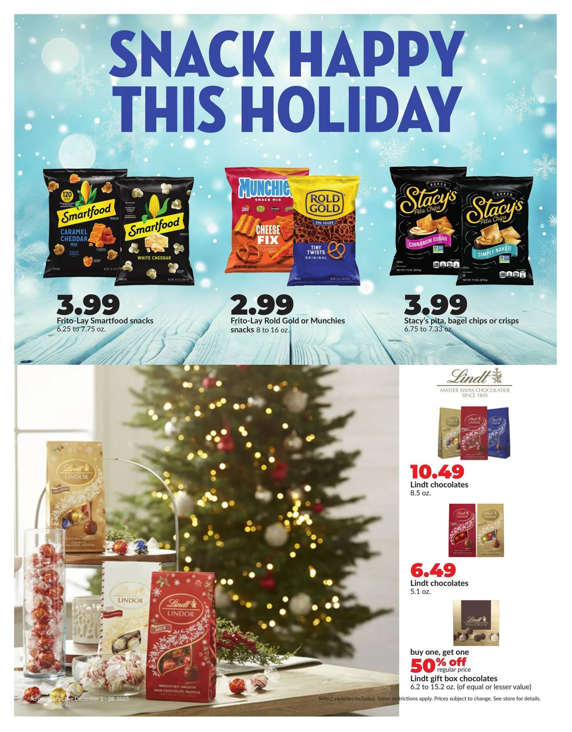 Weekly promotion HyVee Sales spanning from December 1 to December 28 2025 - Page 4 for Catalogue 365