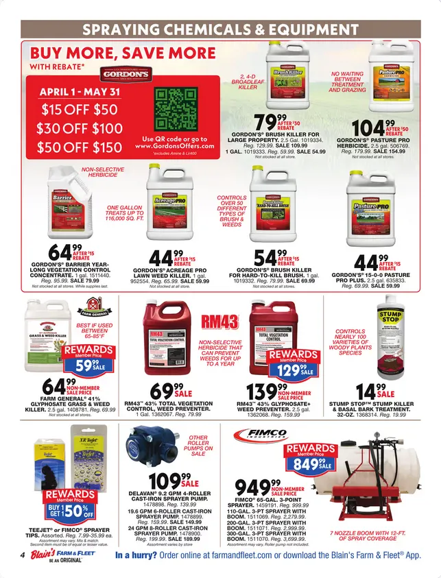 Weekly promotion Blain's Farm & Fleet Sales spanning from May 21 to May 31 2026 - Page 4 for Catalogue 365