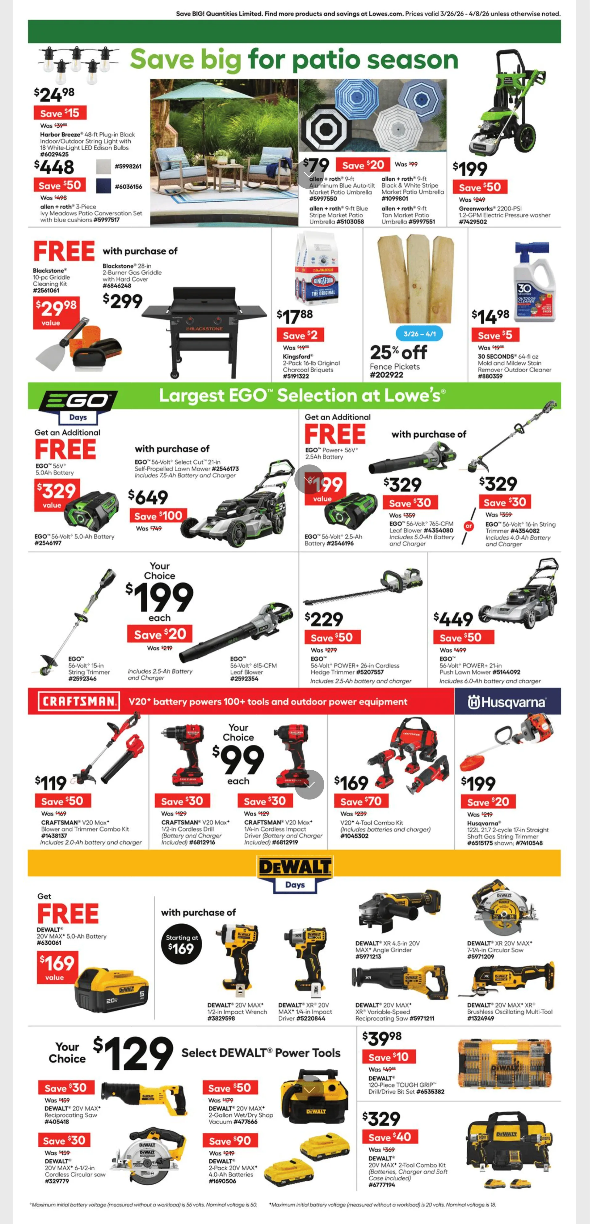 Weekly ad Weekly ads Lowe's from March 26 to April 8 2026 - Page 3