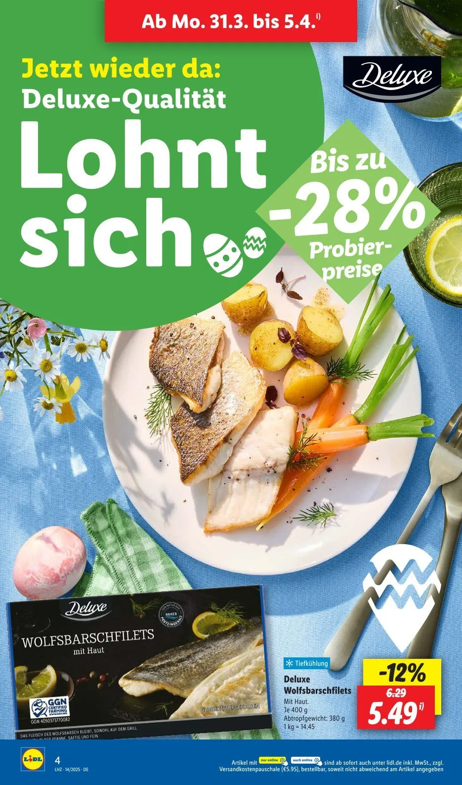 Lidl Prospekt von 31. März bis 15. April 2025 - Prospekt seite 4