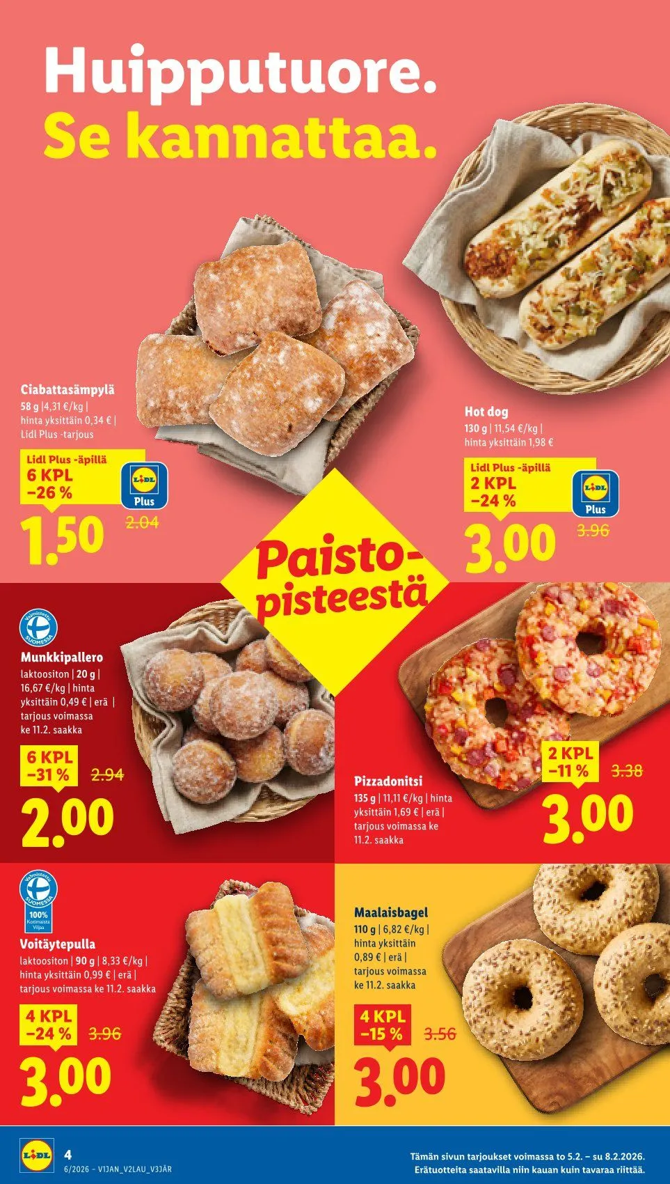 Kaupan Lidl uusimmat tarjoukset voimassa alkaen 5. helmikuuta - 8. helmikuuta 2026 - Tarjouslehti sivu 4