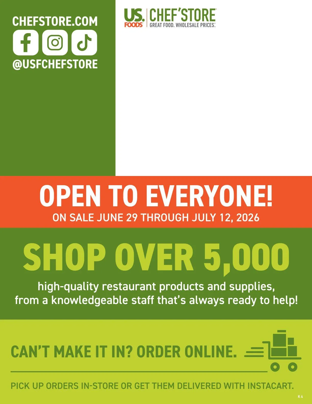 Weekly ad  US Foods Chef's Store Sales from June 29 to July 12 2026 - Page 4