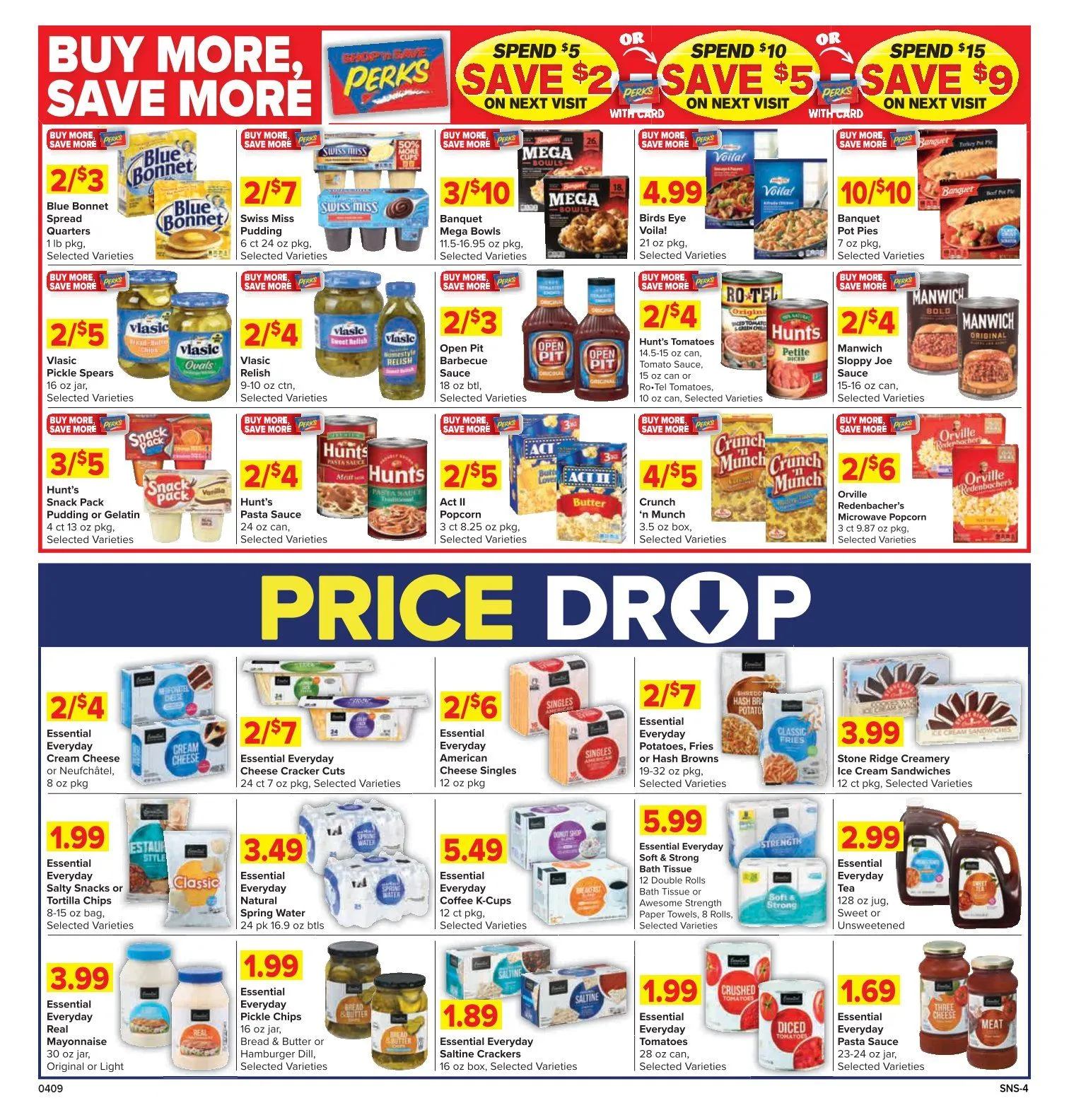 Weekly promotion Shop'n Save Sales spanning from April 9 to April 15 2026 - Page 4 for Catalogue 365