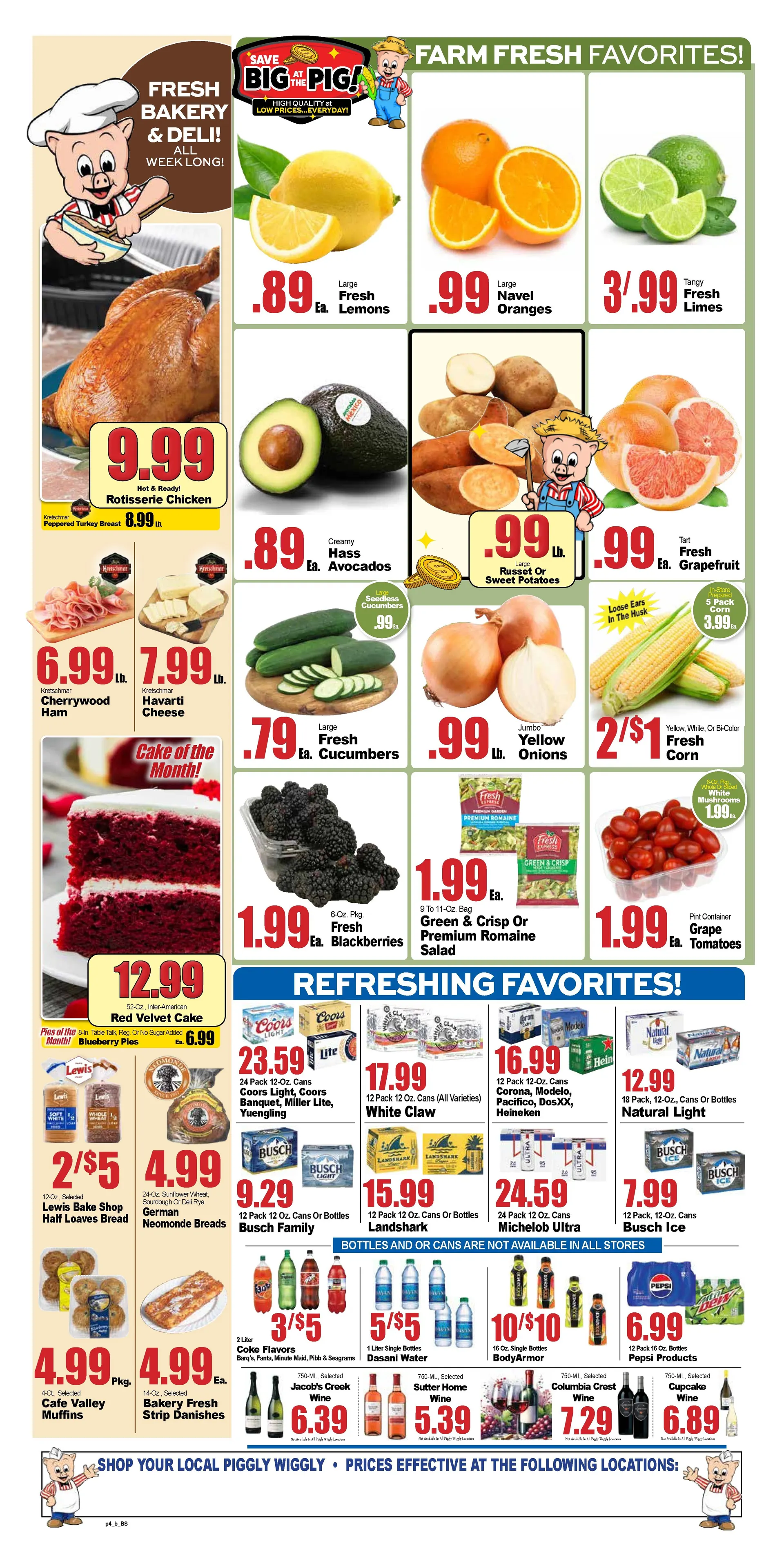 Weekly promotion Piggly Wiggly Sales spanning from May 27 to July 2 2026 - Page 4 for Catalogue 365
