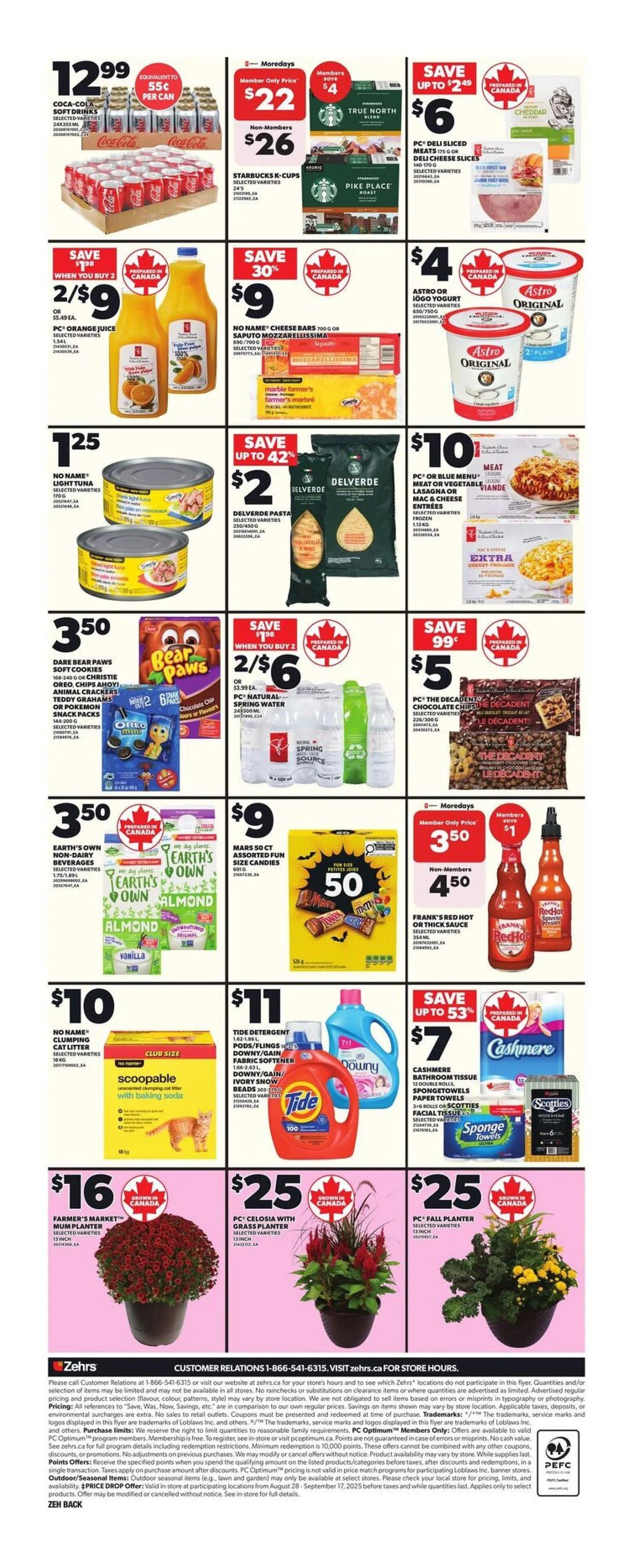 Zehrs Sales from August 28 to September 3 2025 - flyer page 4