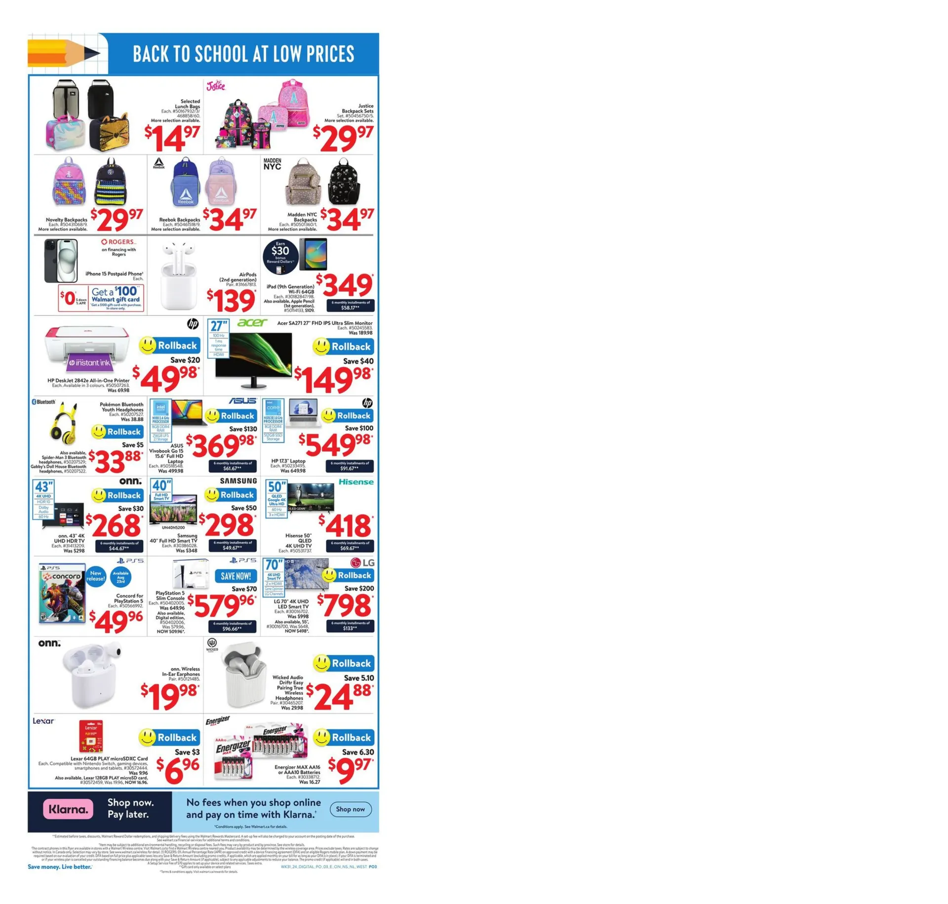Walmart weekly flyer from August 22 to August 28 2024 - flyer page 3