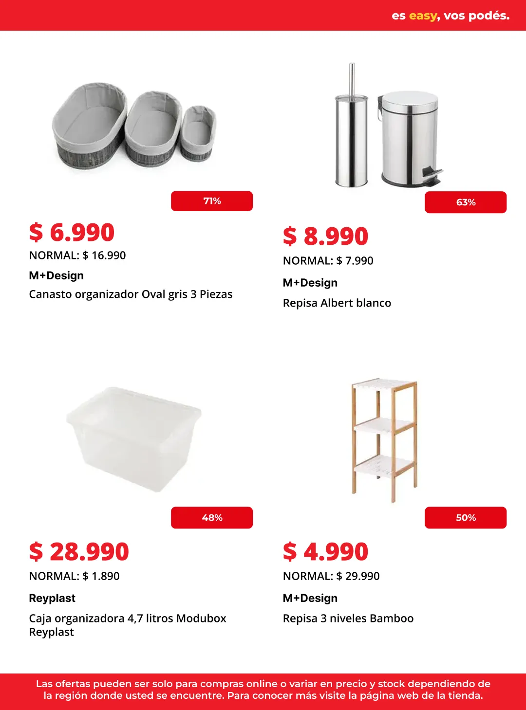 Catálogo de Easy Ofertas 3 de julio al 17 de julio 2026 - Página 4