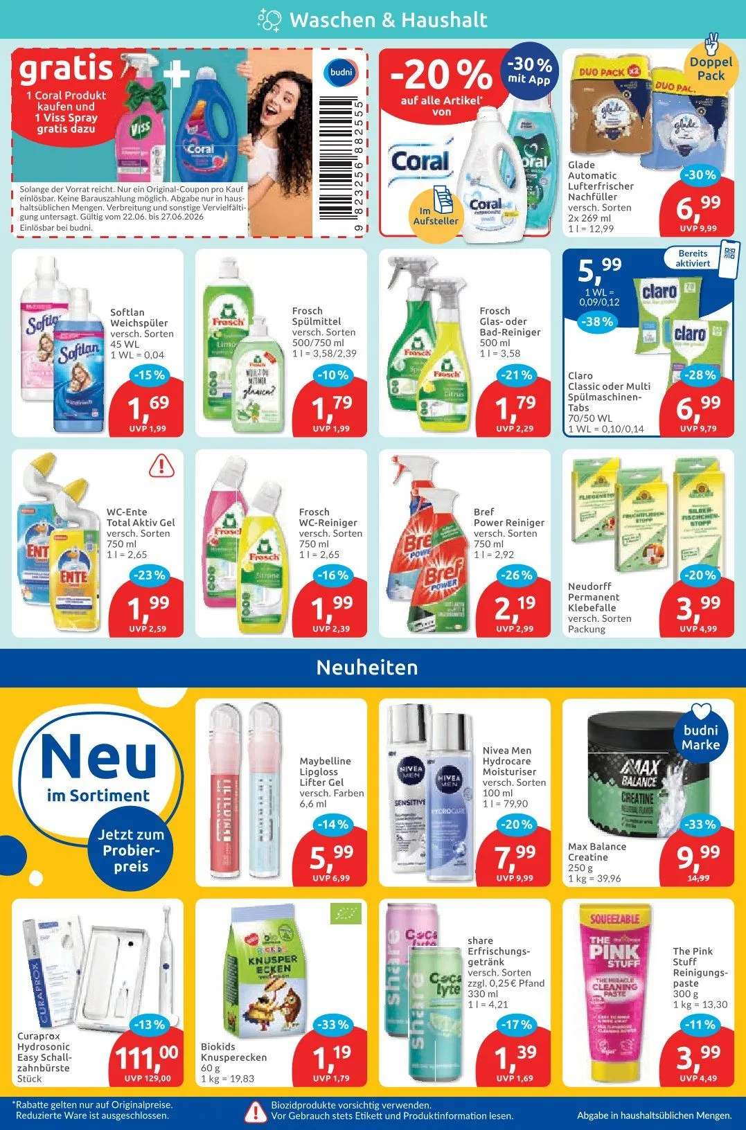 Budni Prospekte  von 22. Juni bis 27. Juni 2026 - Prospekt seite 4