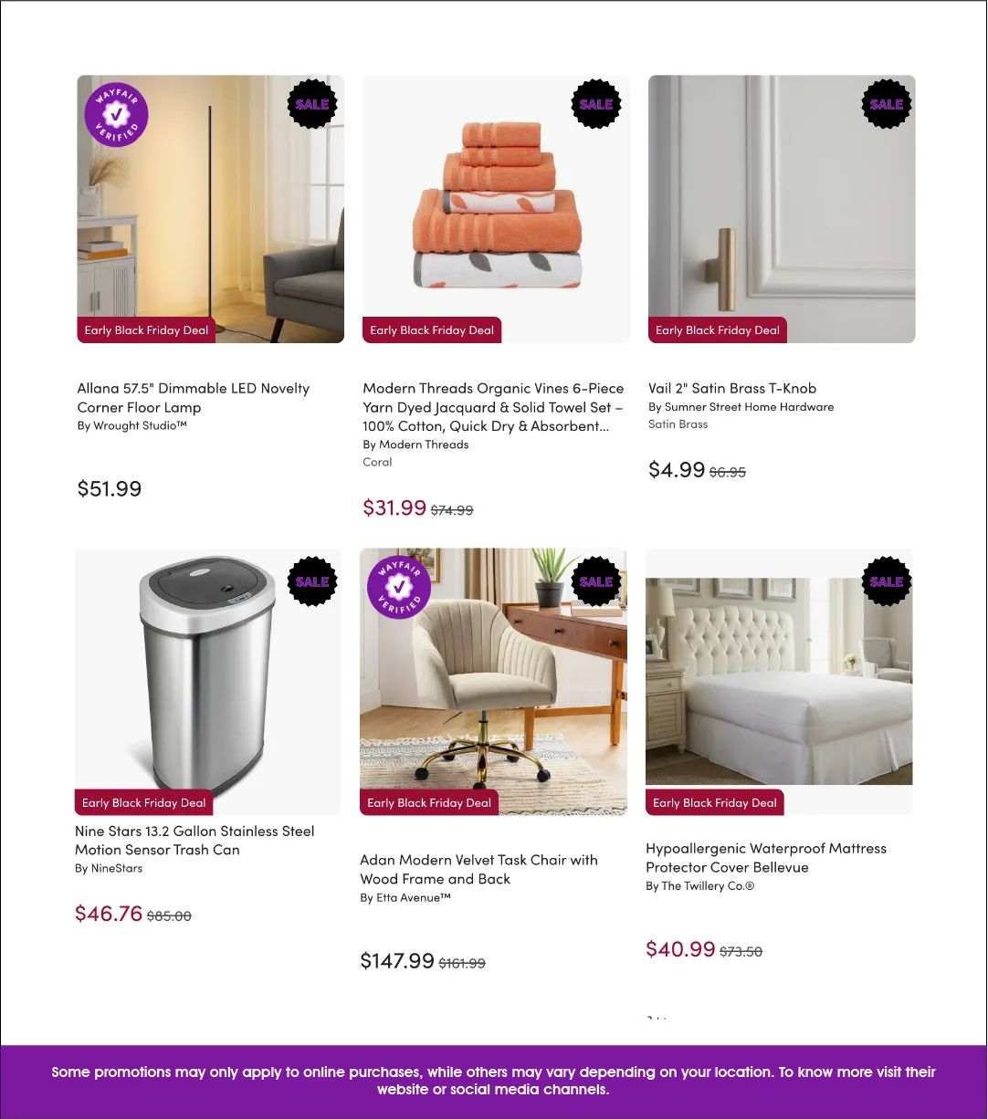 Weekly ad Wayfair Sales from November 12 to November 29 2025 - Page 3