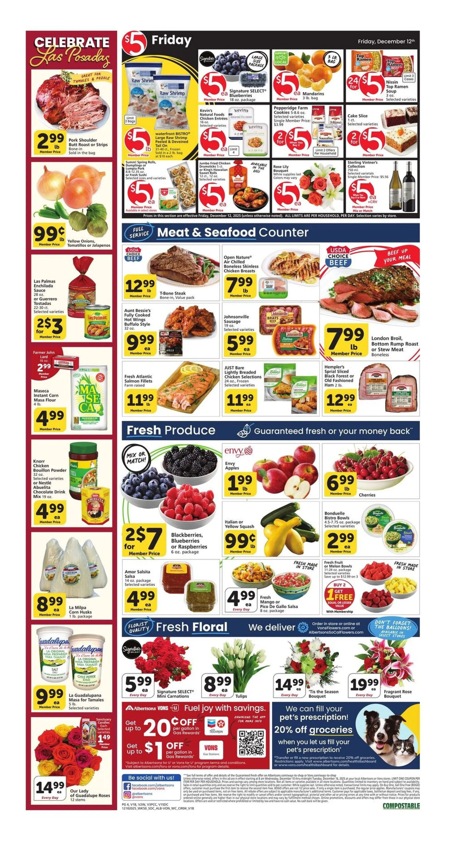 Weekly promotion Vons Sales spanning from December 10 to December 16 2025 - Page 4 for Catalogue 365