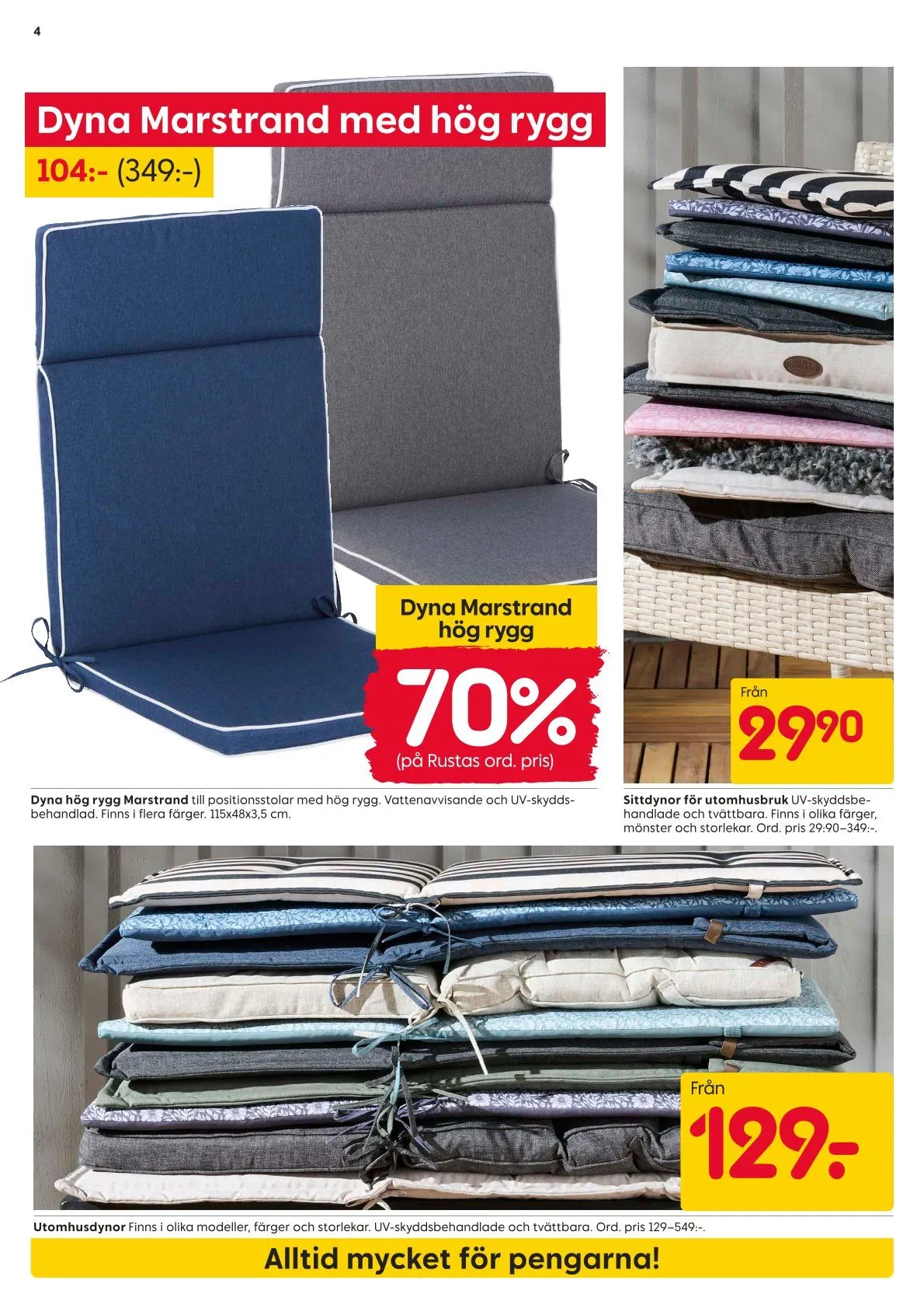  Rusta erbjudanden från 11 maj till 17 maj 2026 - Reklamblad sidor 4