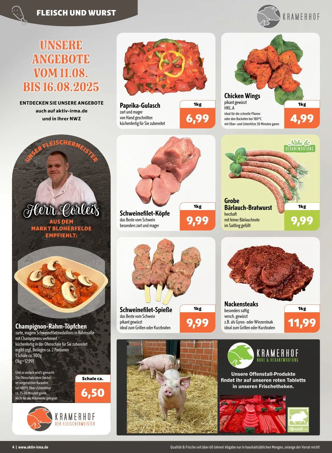 Aktiv Irma Prospekte  von 11. August bis 16. August 2025 - Prospekt seite 4