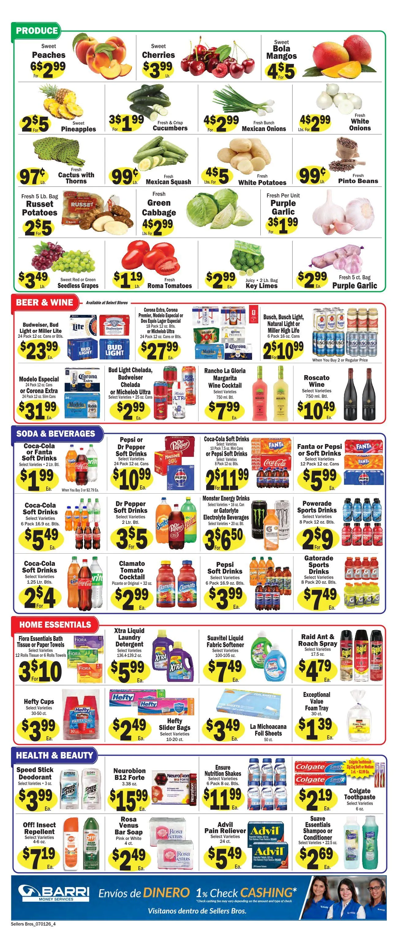Weekly ad Sellers Bros Sales from July 1 to July 7 2026 - Page 4