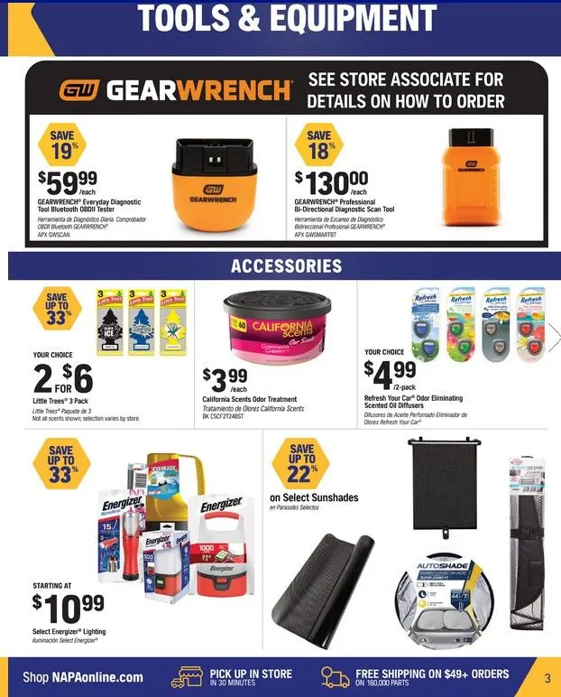 NAPA Auto Parts flyers from July 1 to August 31 2025 - flyer page 3