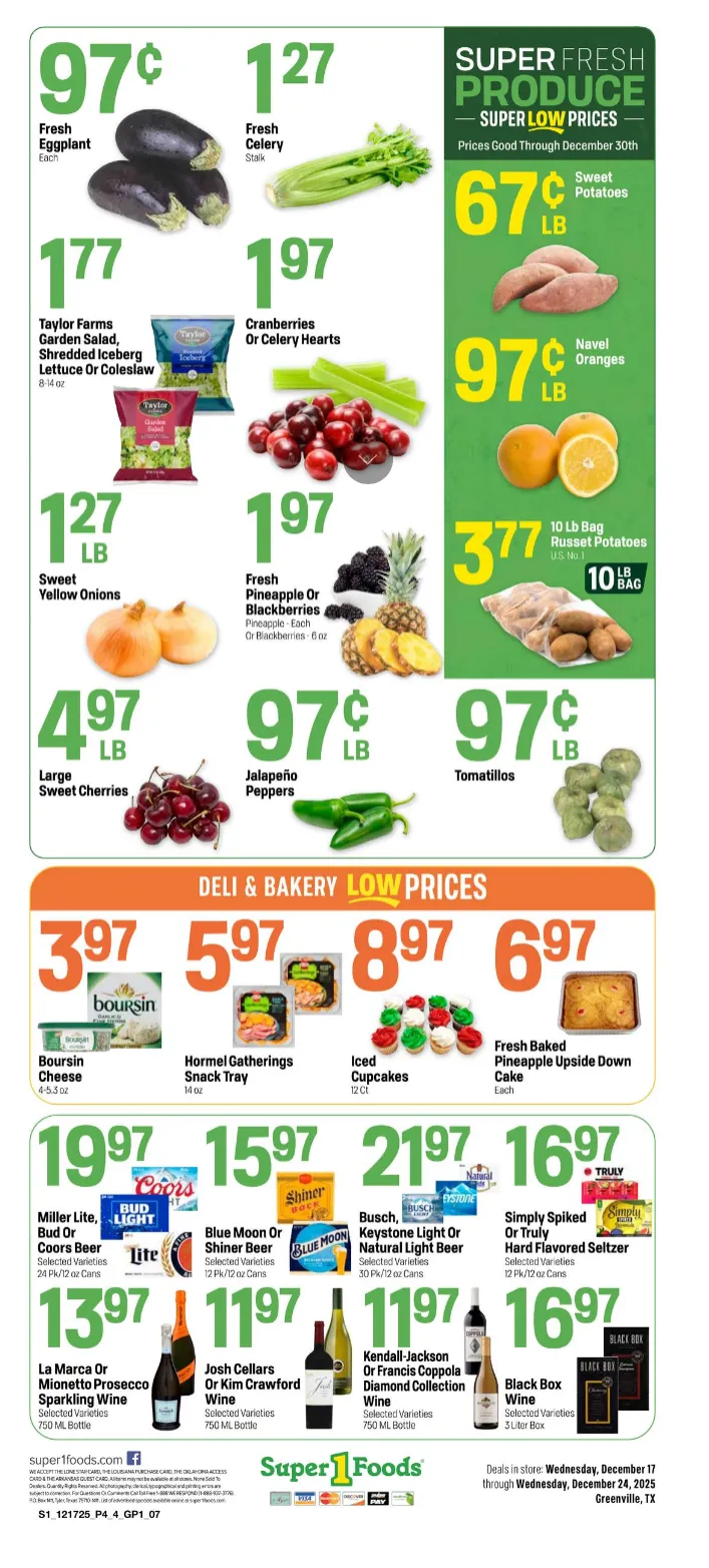 Weekly ad Super 1 Foods Sales from December 17 to December 24 2025 - Page 4
