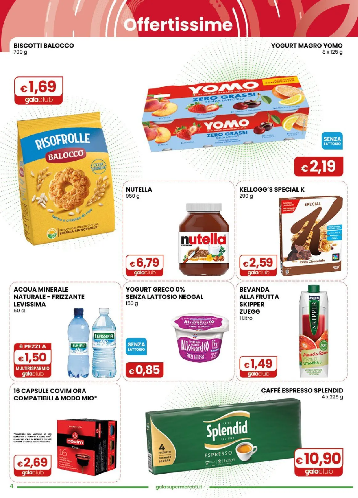  Volantini Gala Supermercati da 29 luglio a 10 agosto di 2026 - Pagina del volantino 4