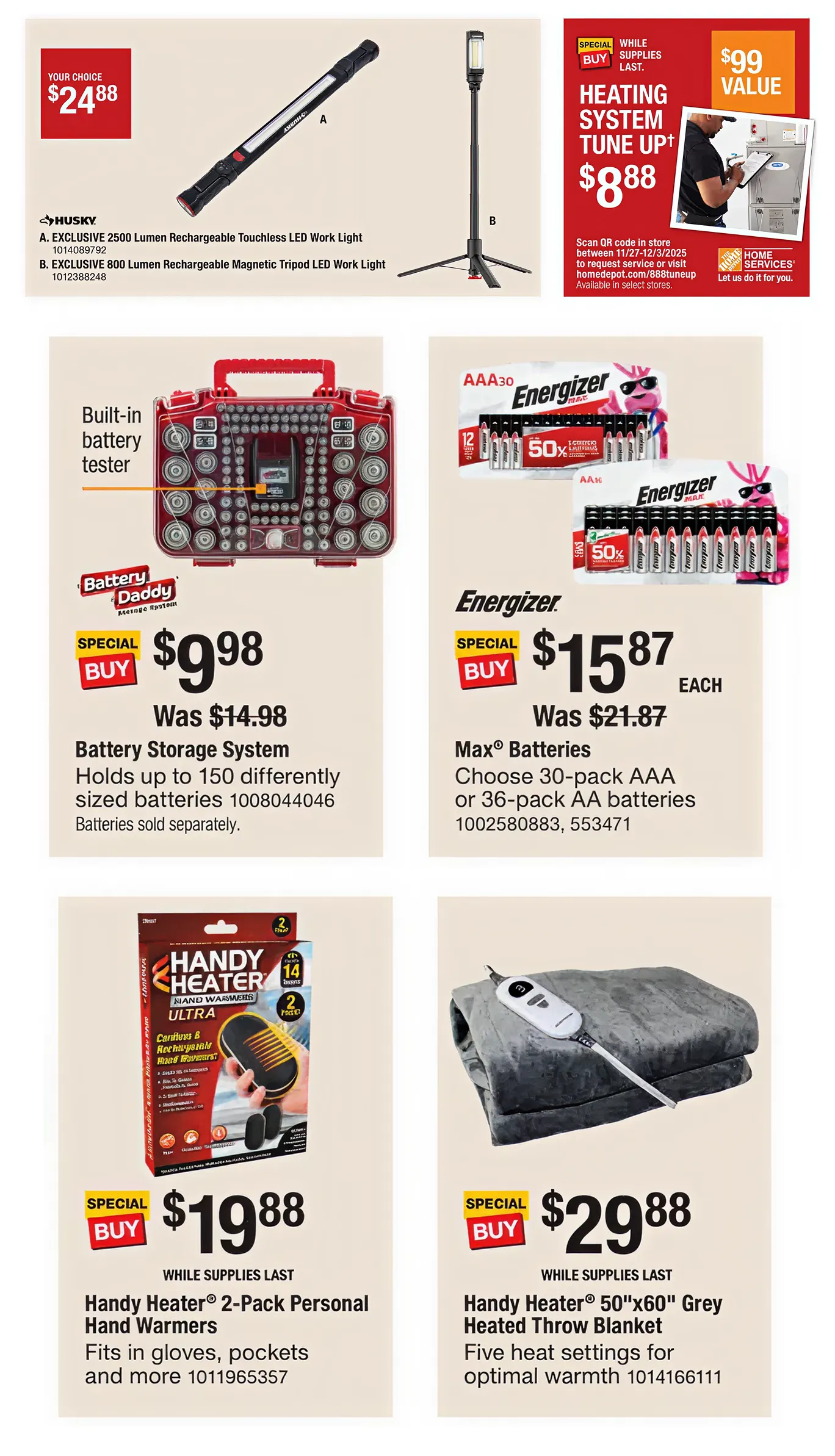Weekly promotion Home Depot Black Friday spanning from November 27 to December 3 2025 - Page 3 for Catalogue 365