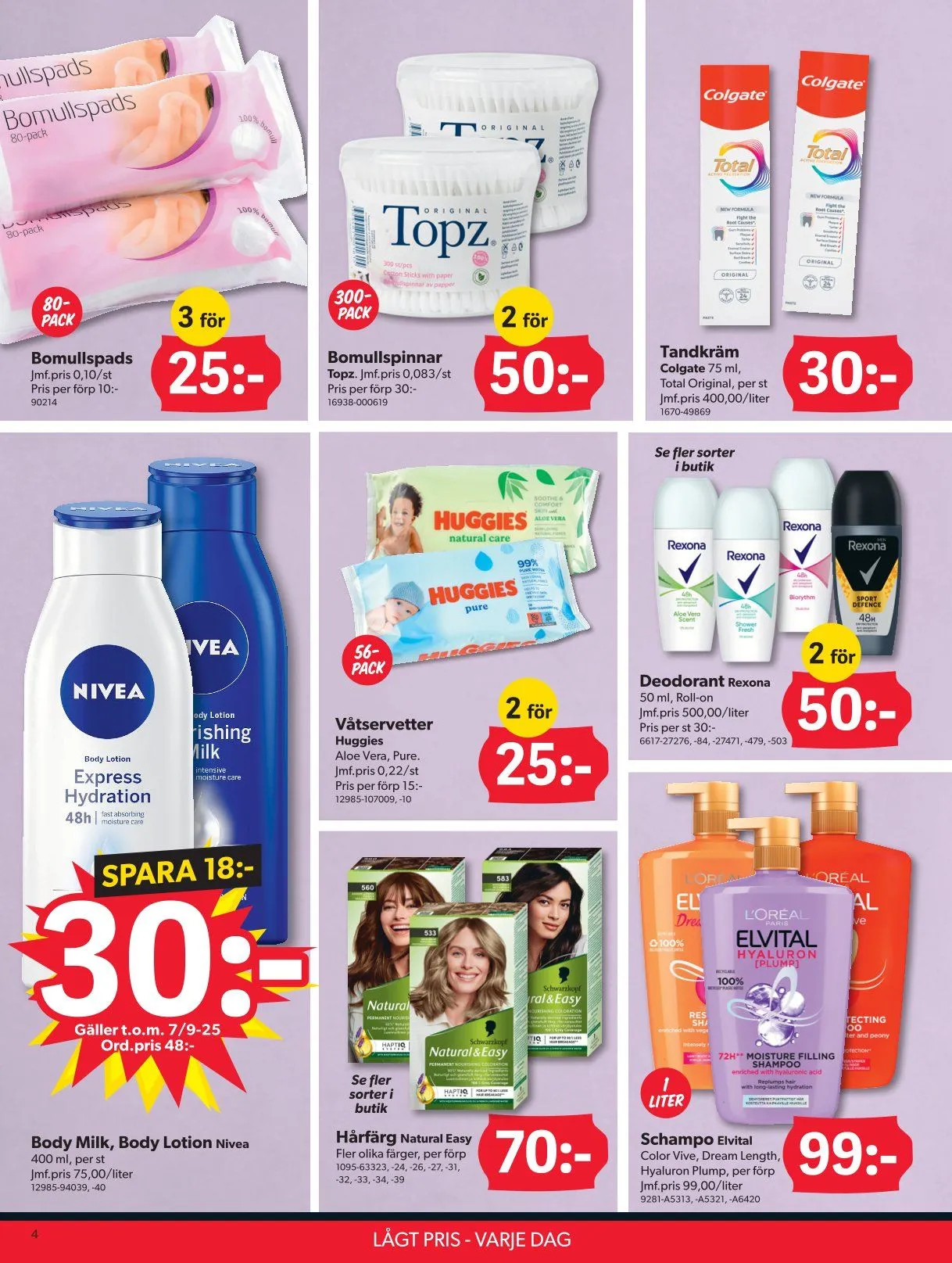  DollarStore Erbjudanden från 25 augusti till 7 september 2025 - Reklamblad sidor 4