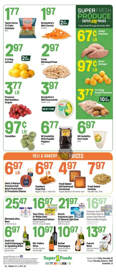 Weekly ad Super 1 Foods Sales from December 26 to January 1 2026 - Page 4
